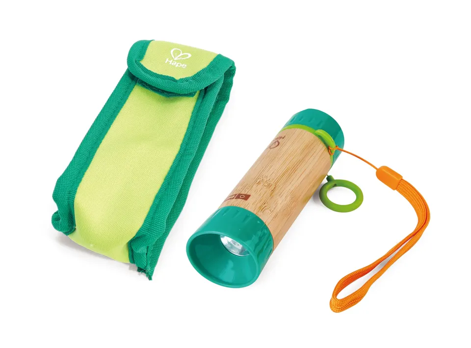 Hape Nature Fun torcia a mano in bambù senza batterie