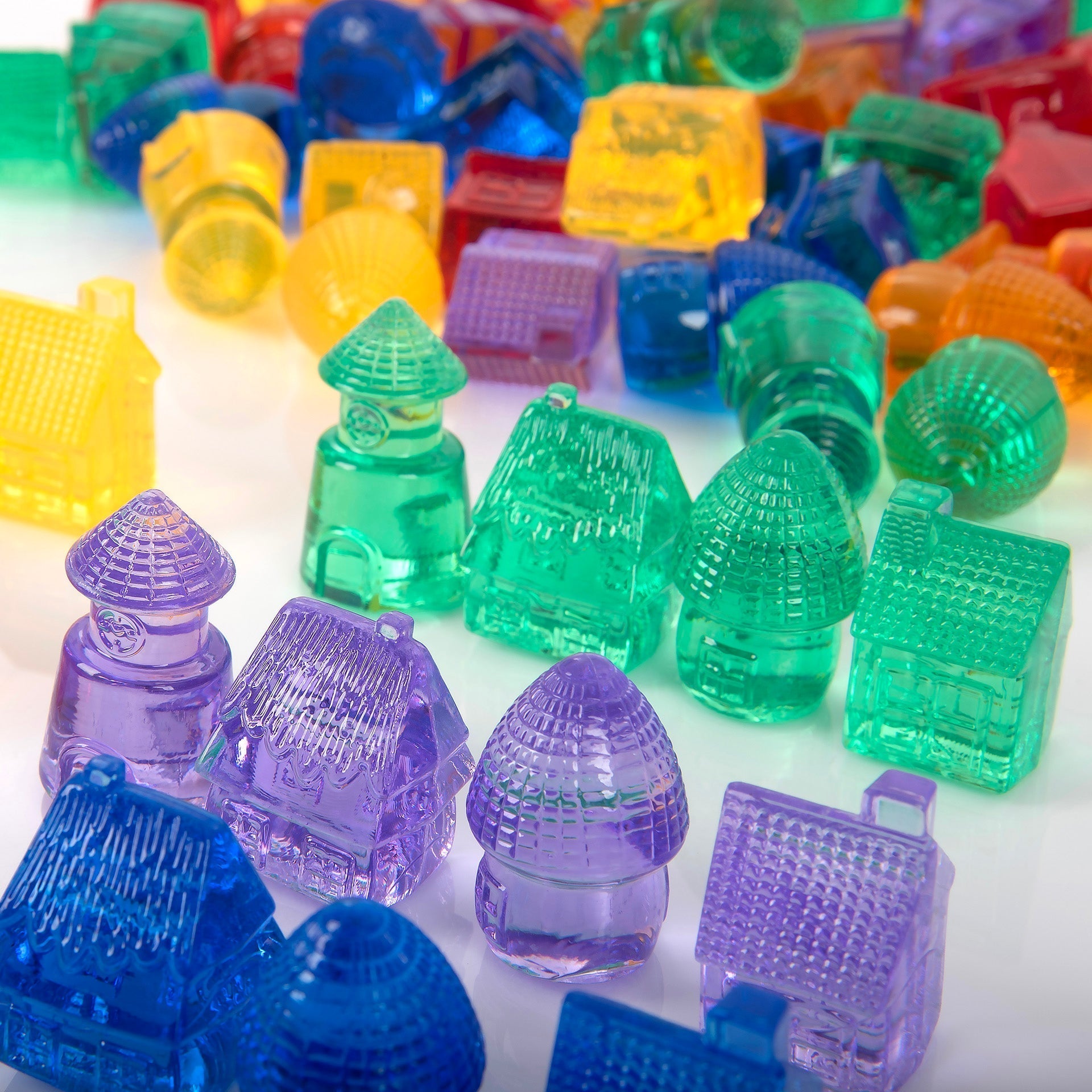 Tickit Translucent Colour Homes casette 72 pezzi traslucide