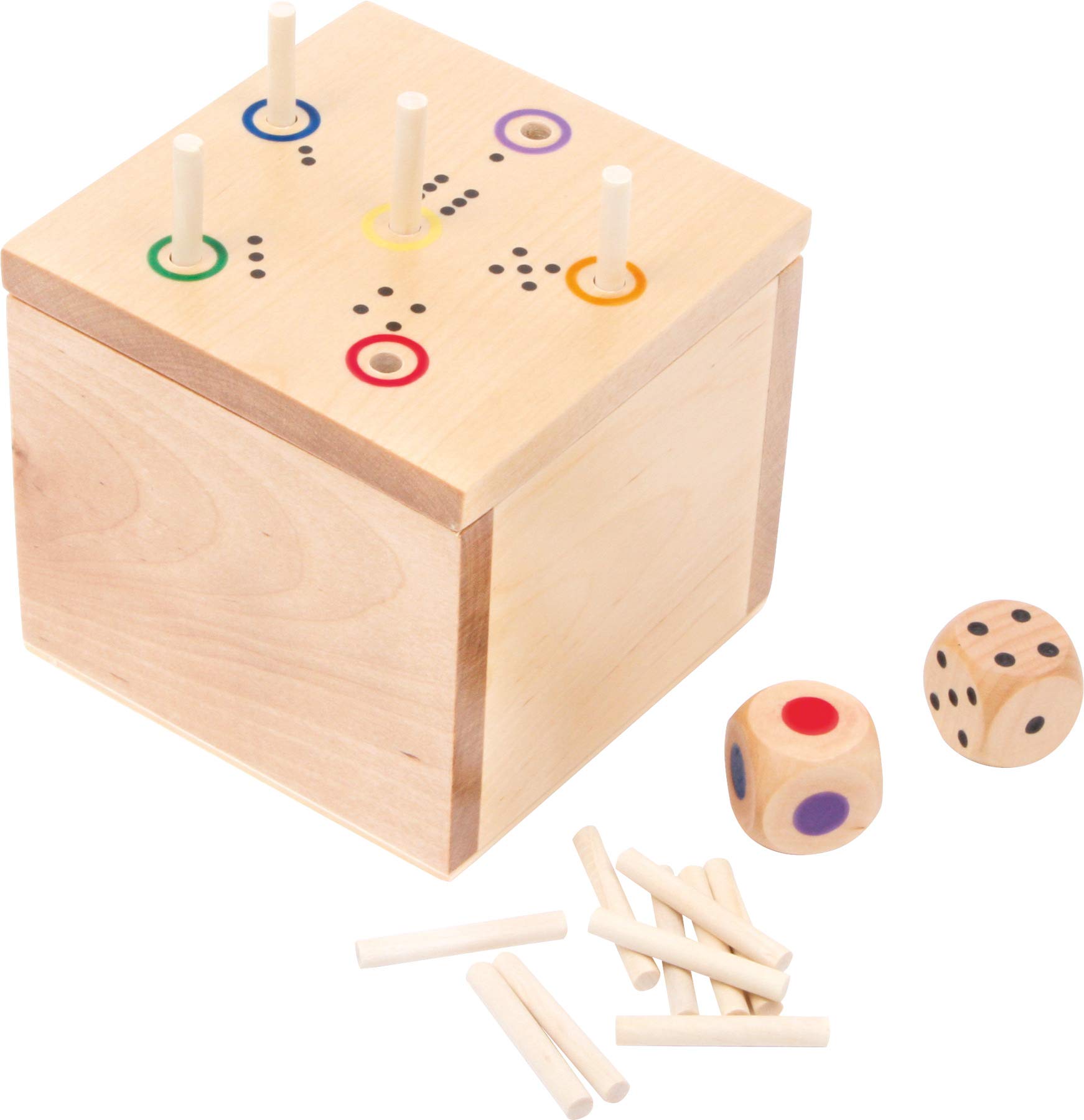 smallfoot 6558 Dado Asso gioco dadi in legno dai 5 anni