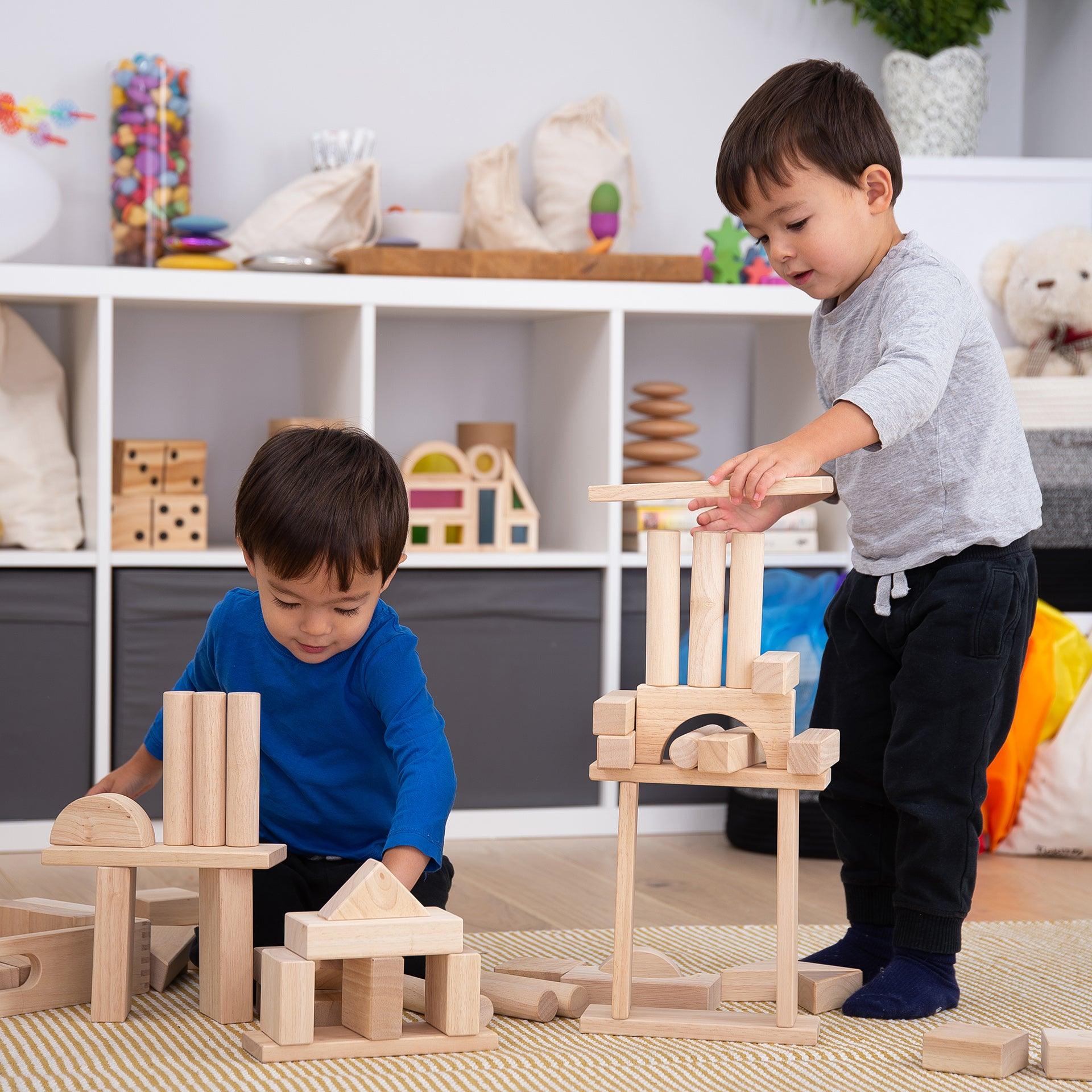 Tickit Wooden Jumbo Block Set costruzioni 54 pezzi da 12 mesi