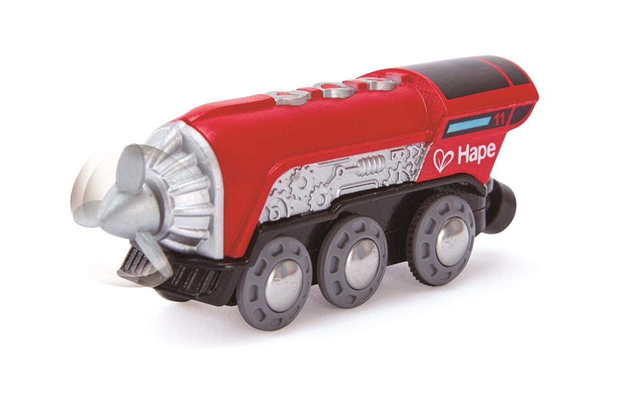 Hape Locomotiva con Elica trenino batteria rosso