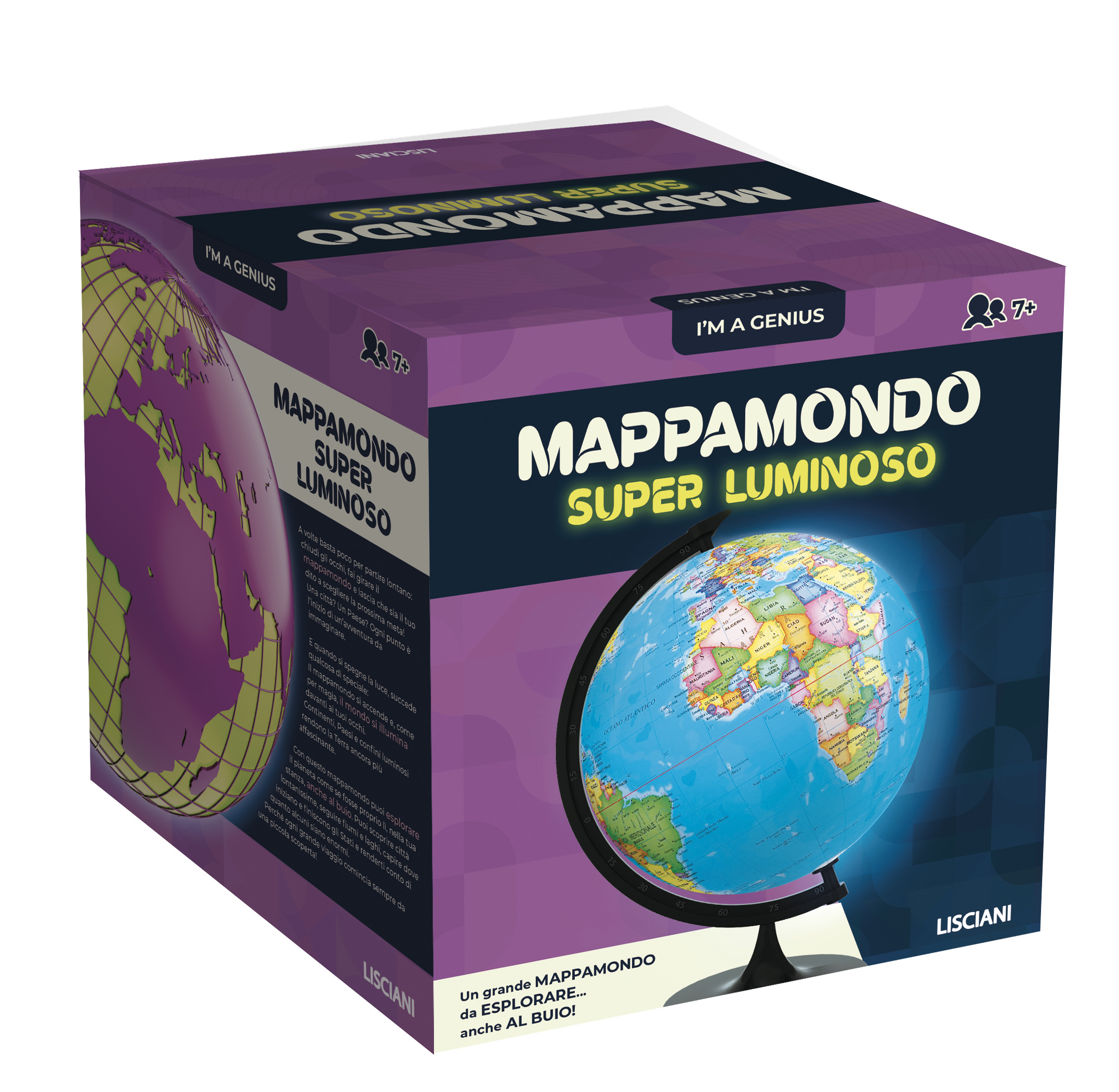 Lisciani I'm a Genius Mappamondo Super Luminoso globo luminoso