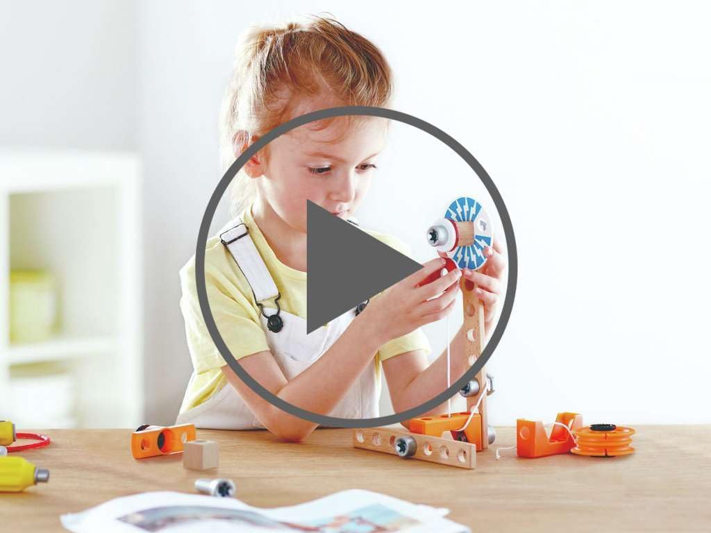 Hape Junior Inventor laboratorio magnetico gioco scientifico 34 pezzi