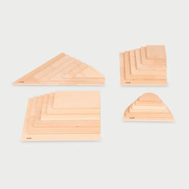 Tickit Natural Architect Panel Set pannelli 24 pezzi legno
