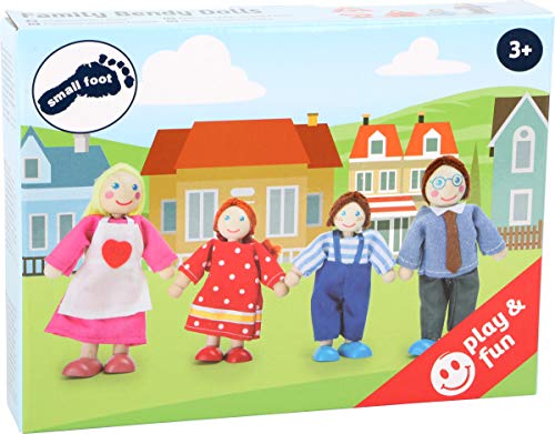 smallfoot 10320 pupazzetti famiglia casa bambole snodati