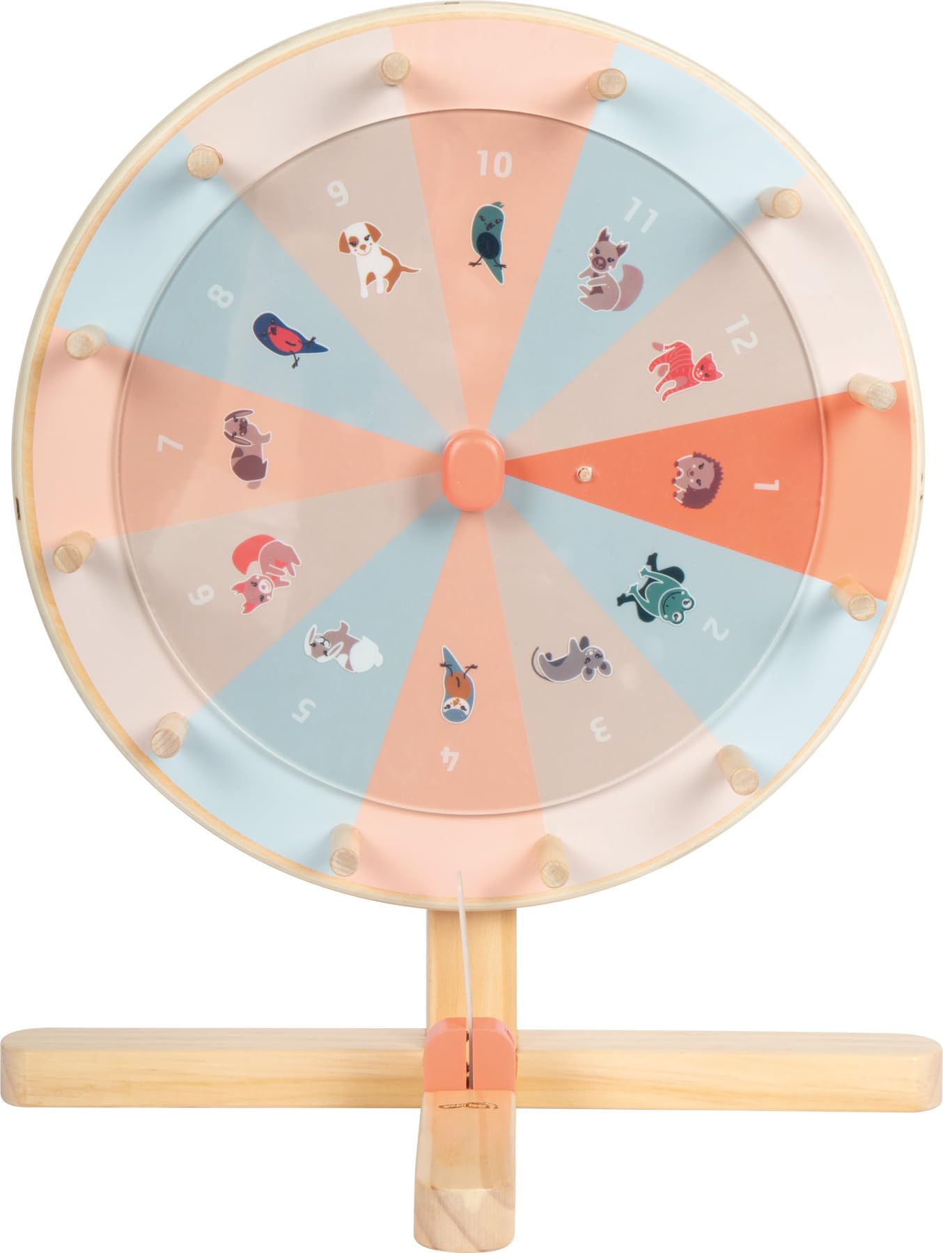 smallfoot Garden Buddies 12645 ruota della fortuna legno con dischi