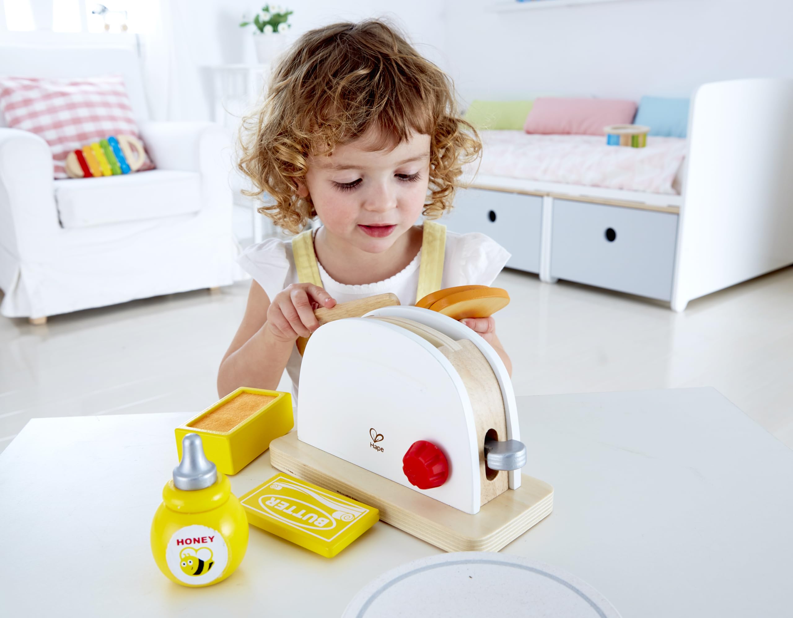Hape Set Tostapane Gioco Cucina Bambini con Accessori Colazione