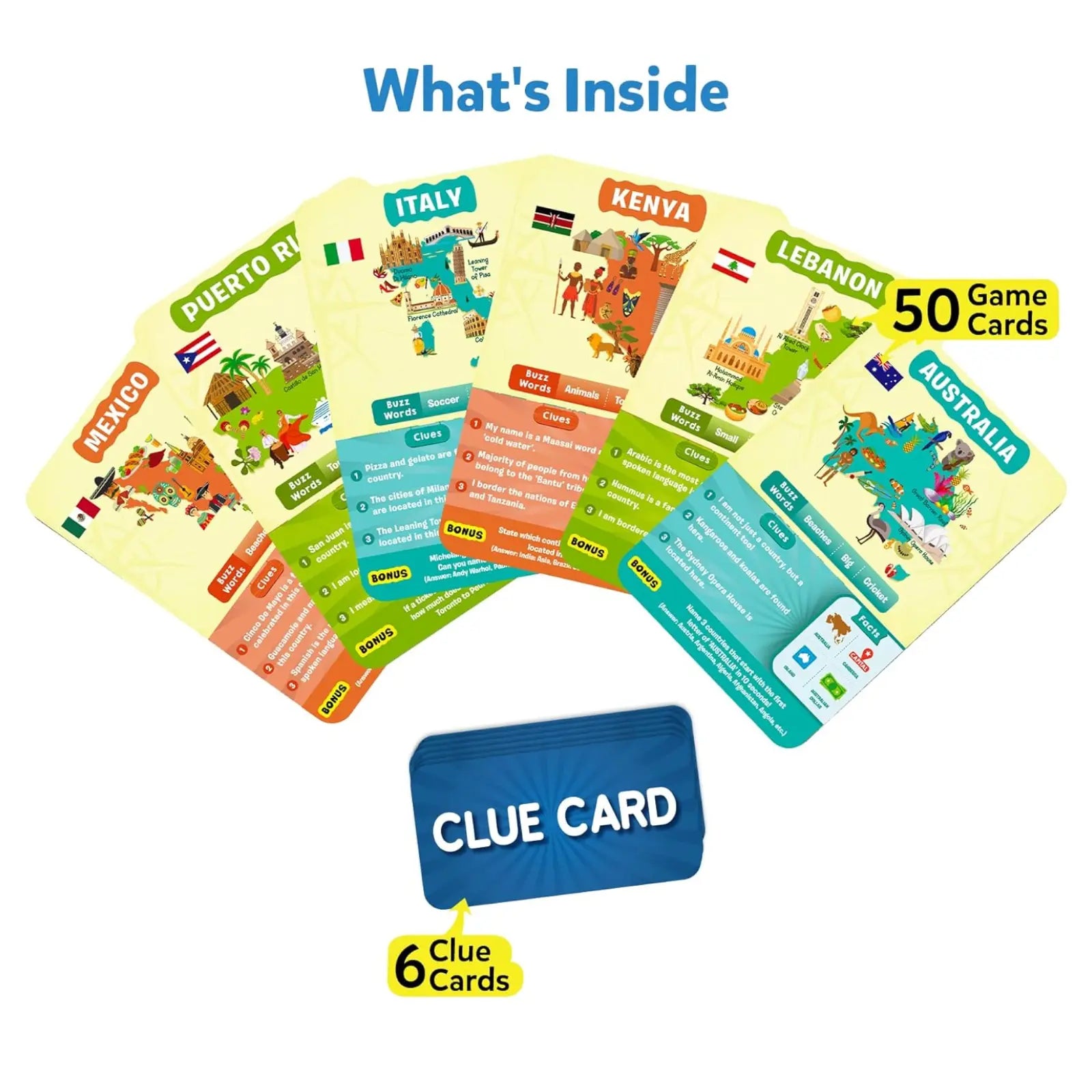 Skillmatics Guess in 10 Countries World gioco carte paesi 8+ anni