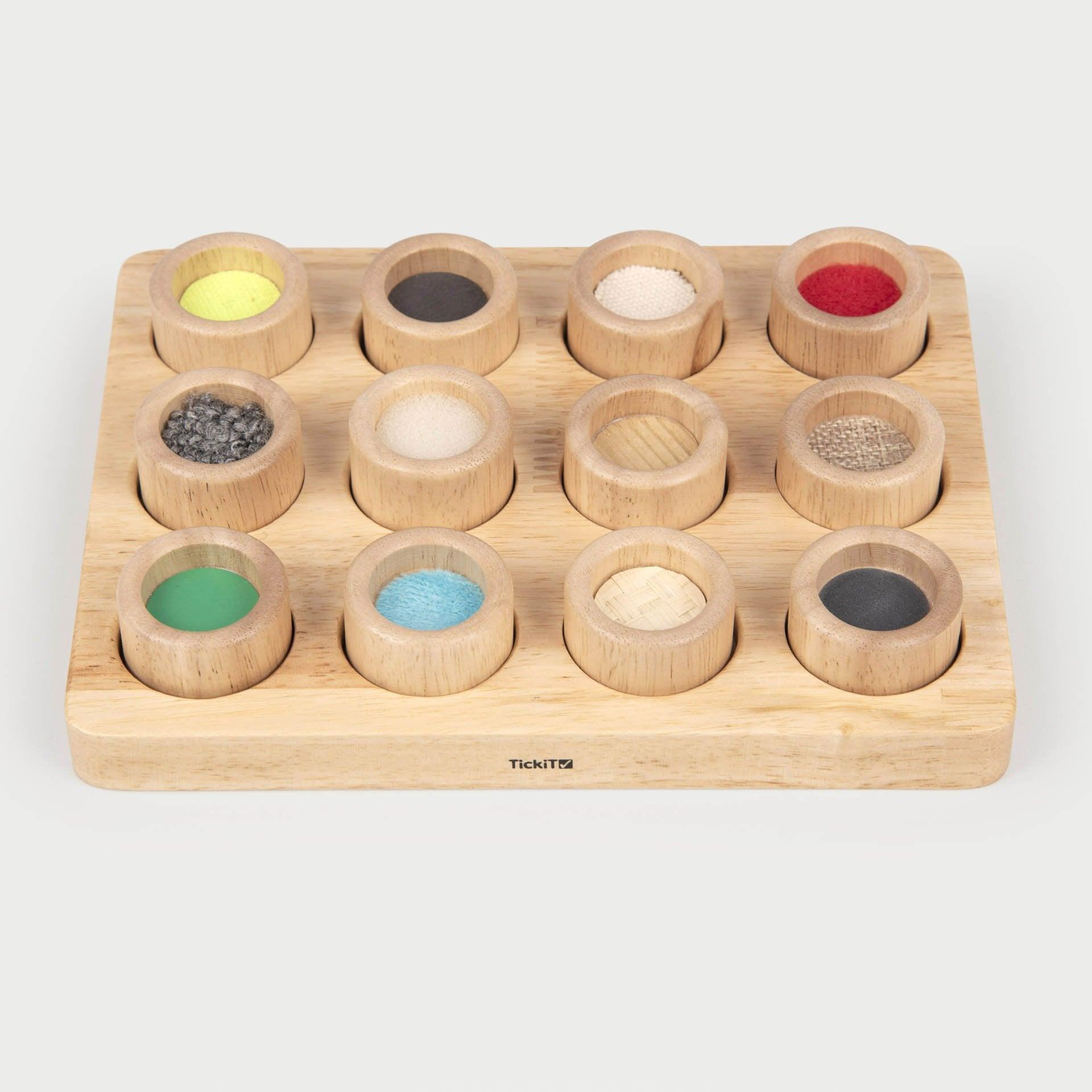 Tickit 72101 Touch & Match tavola tattile legno 12 pezzi