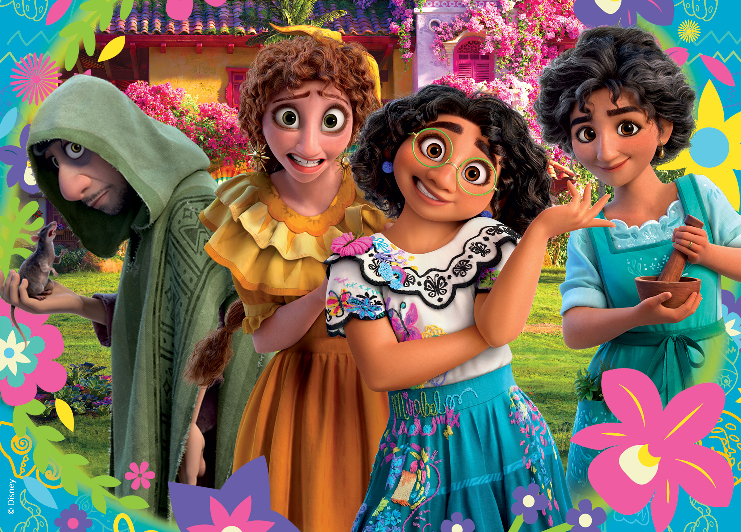 Lisciani Disney Puzzle DF MaxiFloor 4x48 puzzle Encanto da colorare
