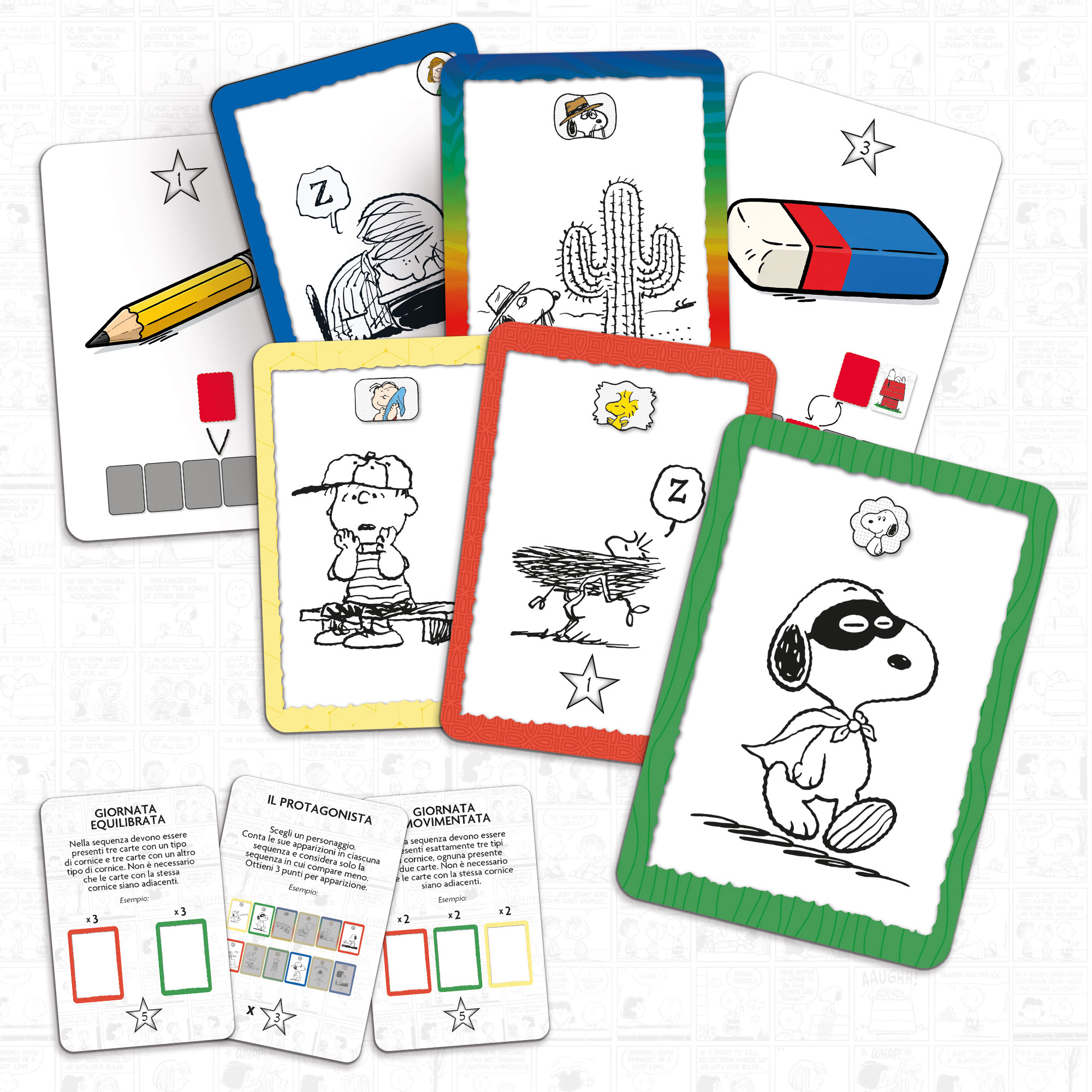 Lisciani Peanuts Un Giorno Qualunque gioco di carte 10 anni