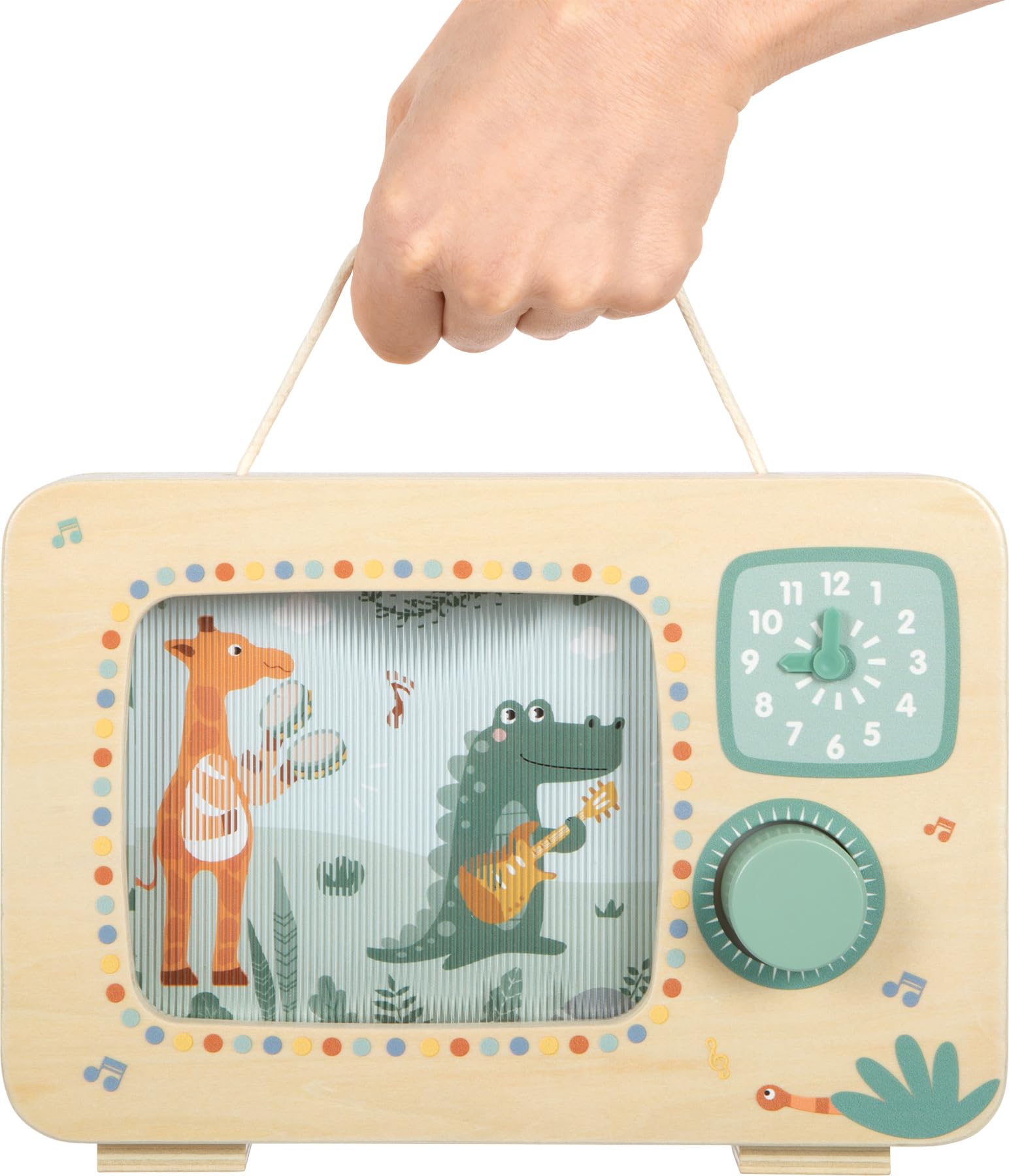 smallfoot Safari carillon TV legno per bambini