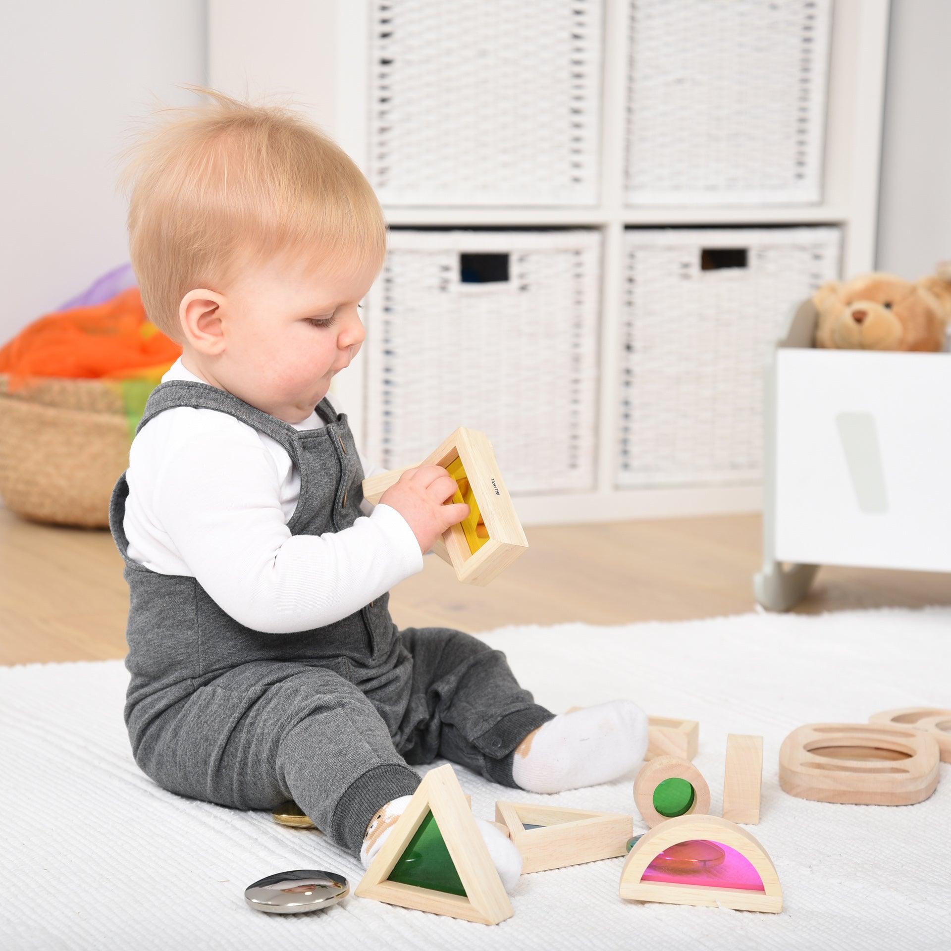Tickit Rainbow Block Set costruzioni legno 24 pz da 12 mesi