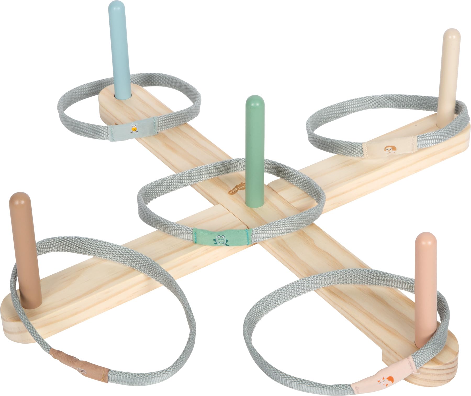 smallfoot Garden Buddies 12647 gioco anelli legno 5 pezzi
