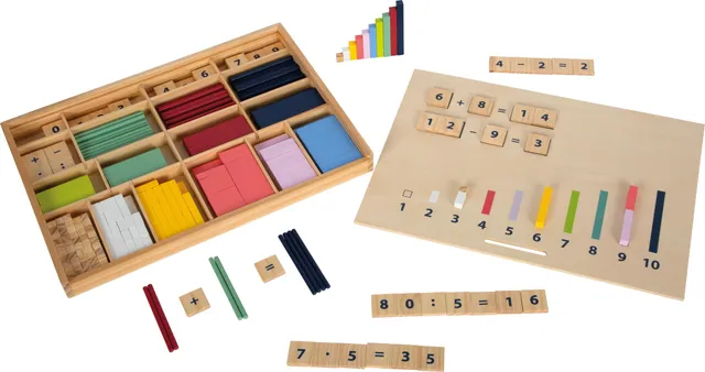 smallfoot Educate 12559 scatola regoli grandi in legno