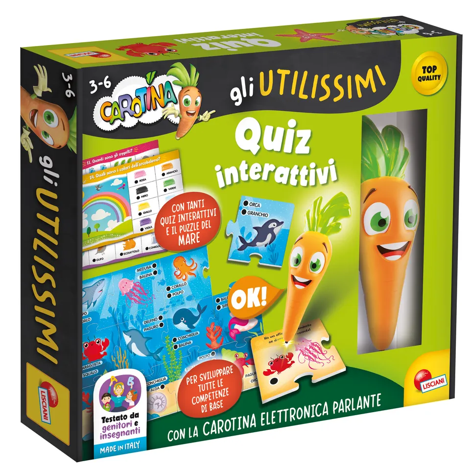 Lisciani Carotina Penna Parlante Quiz Interattivi logica