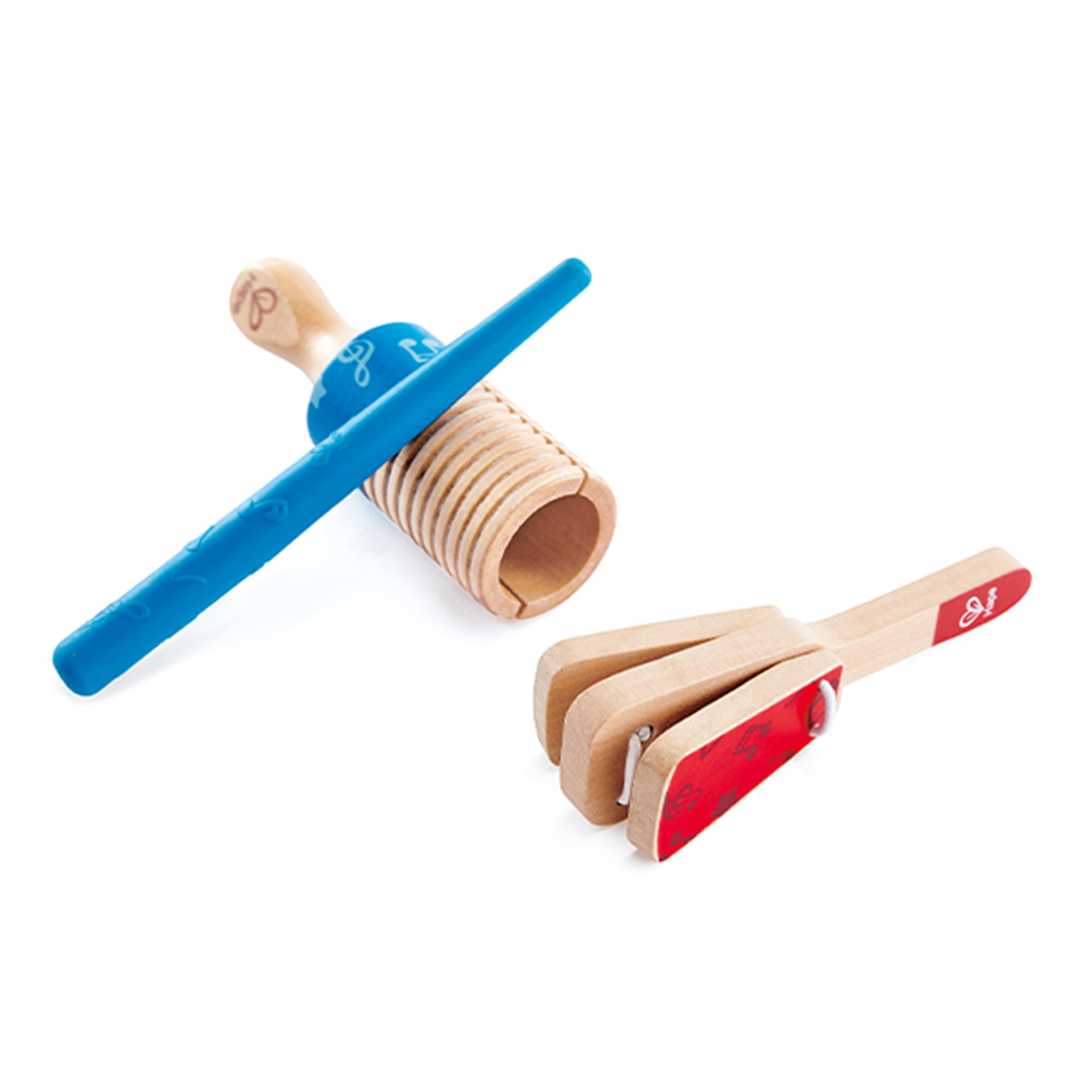 Hape percussioni guiro set musicale in legno 12m+