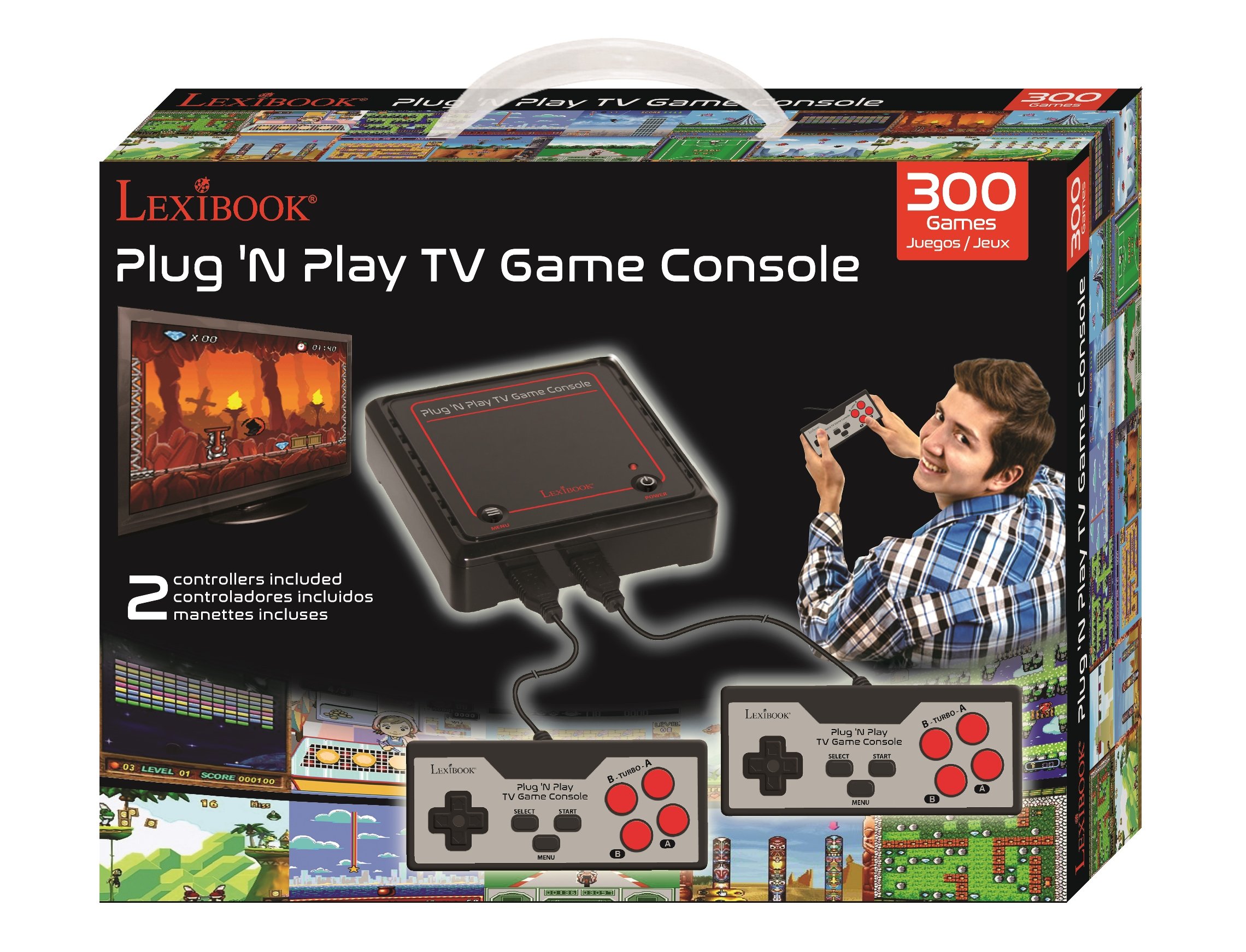 Lexibook JG7800 console TV 300 giochi vintage