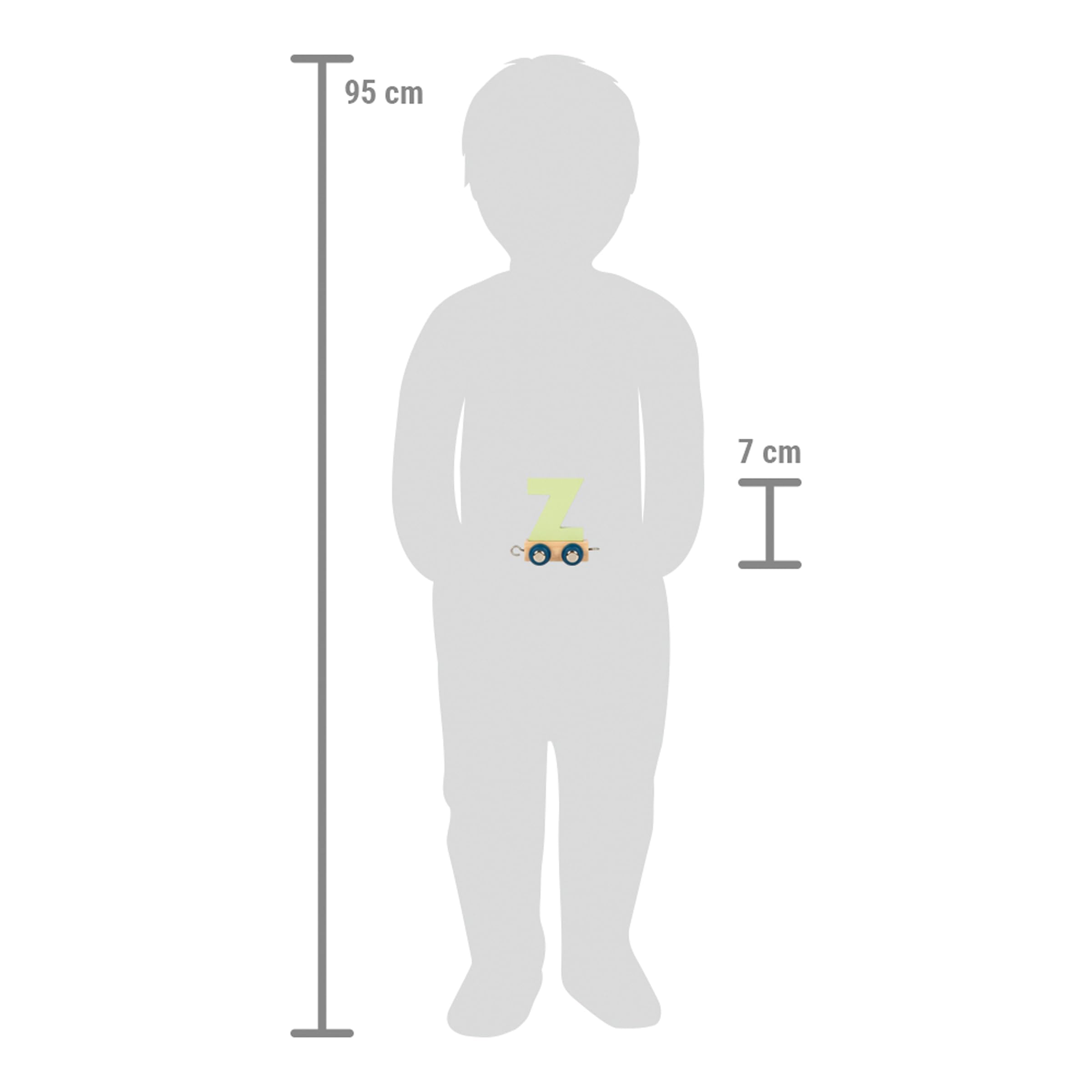small foot Polare 12596 trenino lettera Z in legno