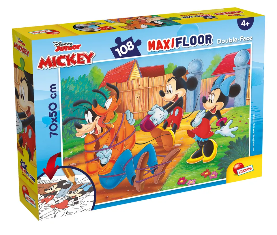 Disney Maxi Floor 108 Mickey My Friends puzzle double-face