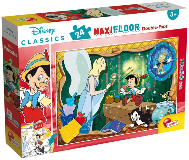 Lisciani Disney Maxi Floor 24 puzzle Classic da colorare