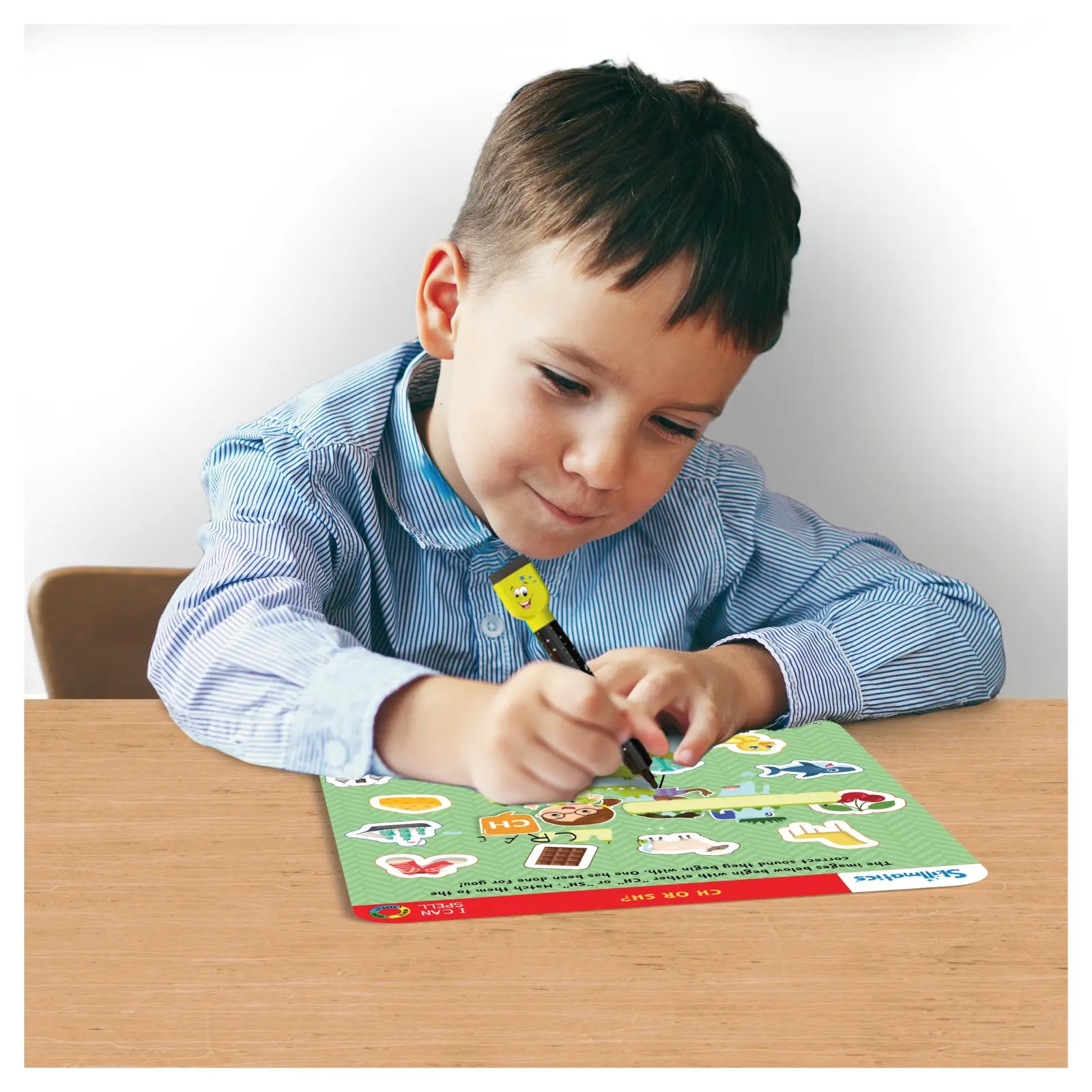 Skillmatics Write and Wipe I Can Spell quaderno cancellabile
