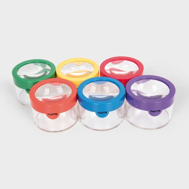 Tickit Rainbow Viewers contenitori con lente 6 pezzi