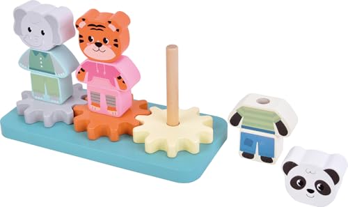 small foot Jungle Friends 12762 gioco impilare legno