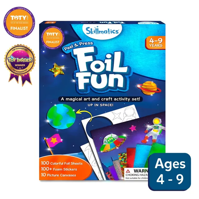 Skillmatics Foil Fun Up in Space kit arte foil senza pasticci