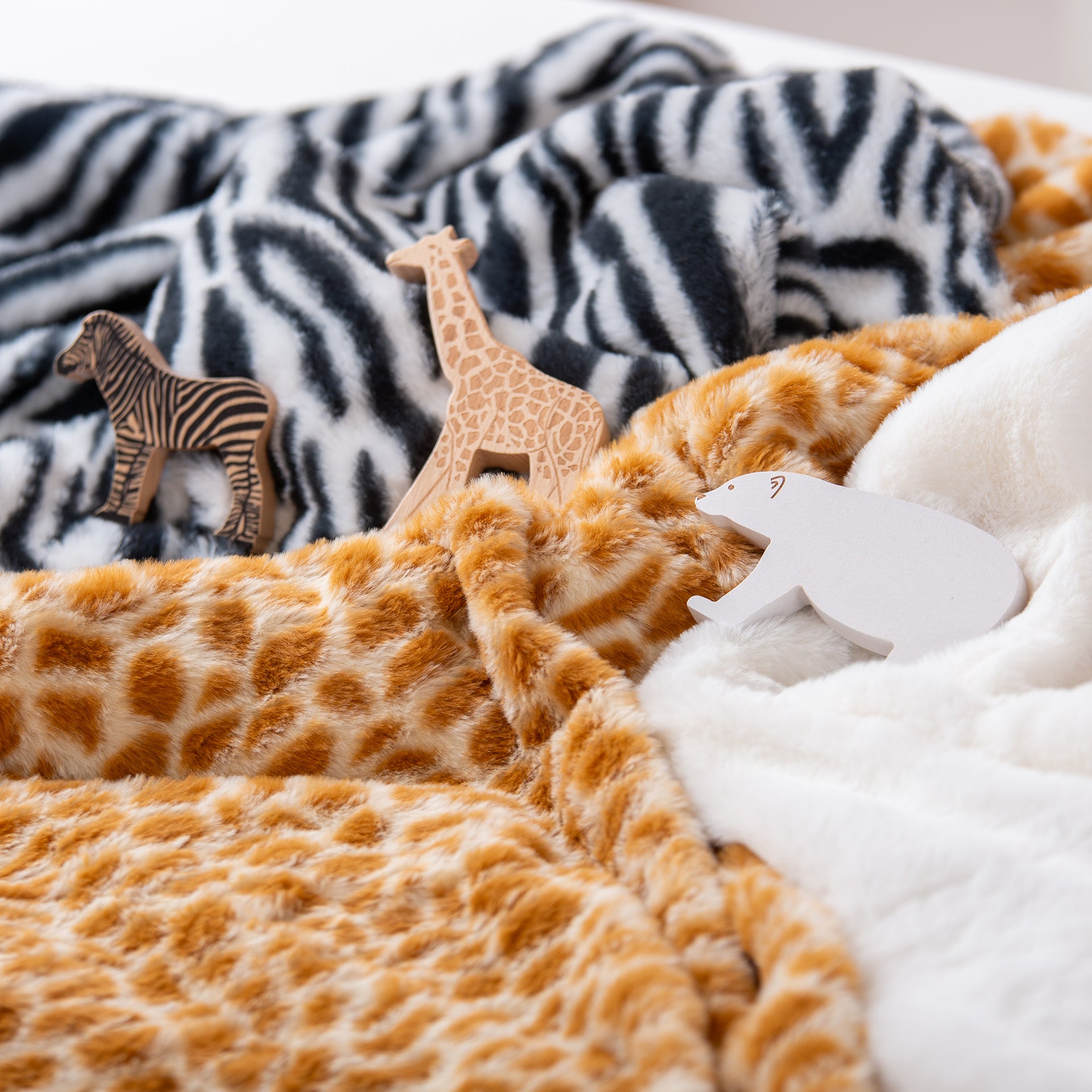 Tickit Animal Fabric teli gioco animali 3 pezzi