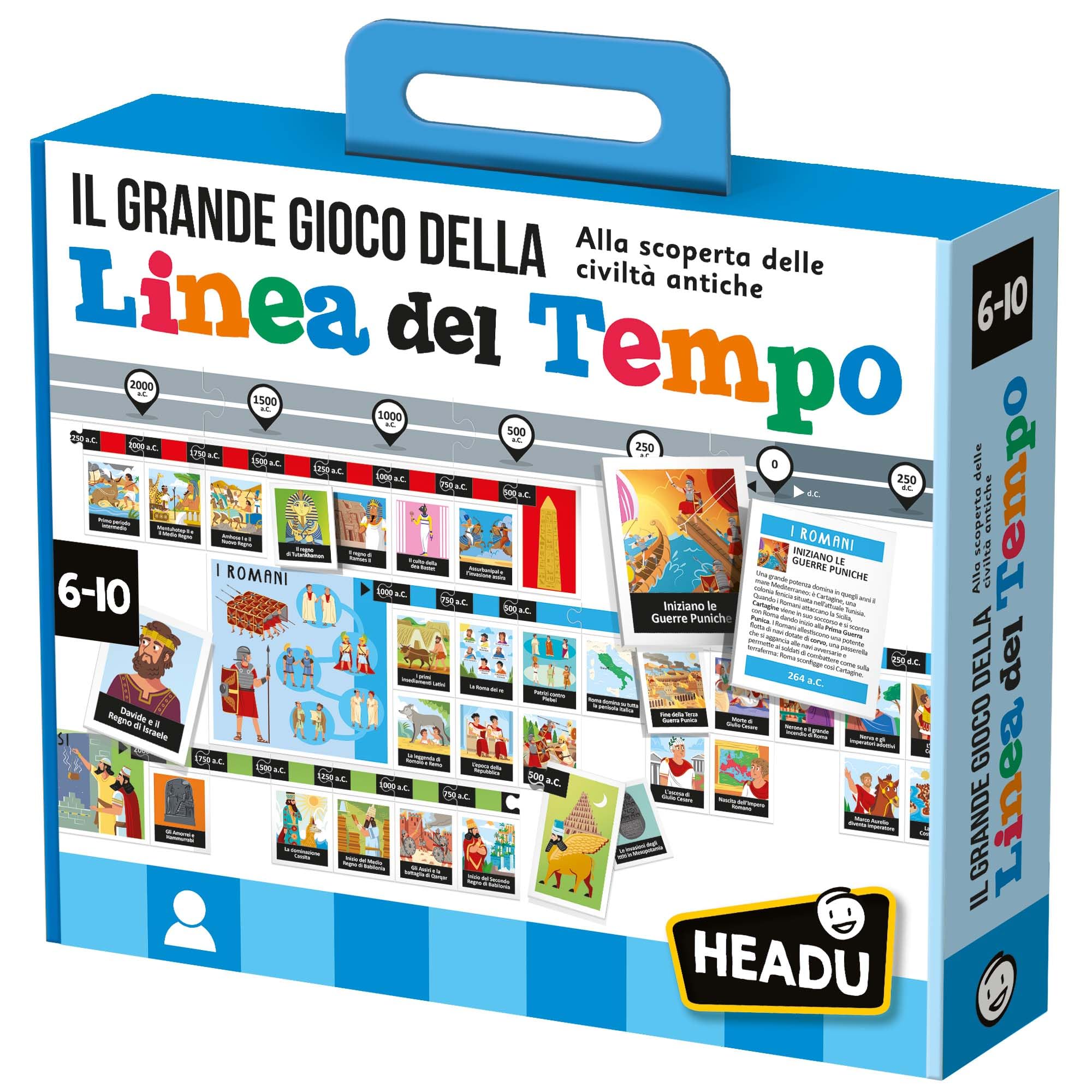Headu Linea del Tempo IT57052 gioco educativo 6-10 anni