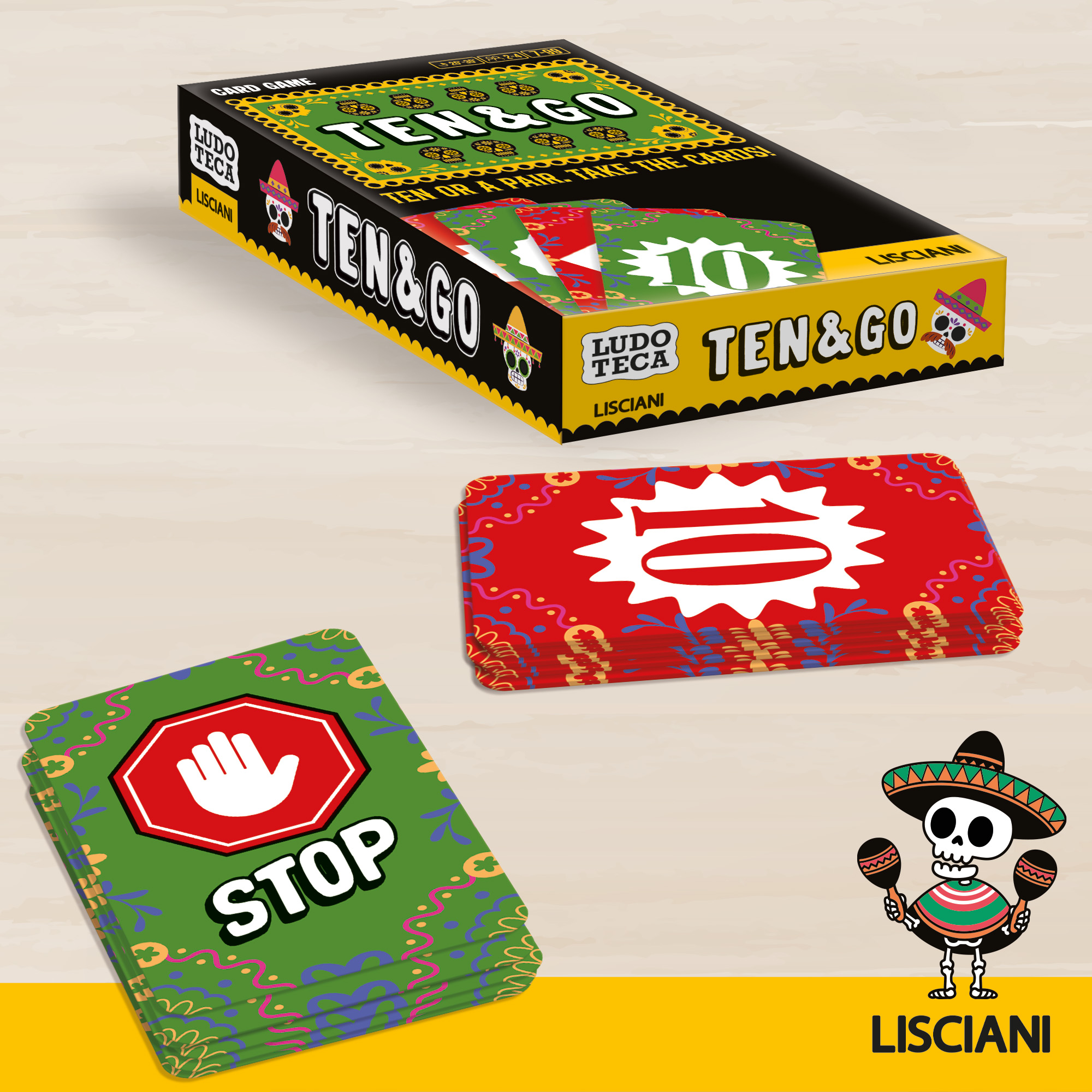 Lisciani Ludoteca Ten&Go Gioco Carte Coppie e Dieci