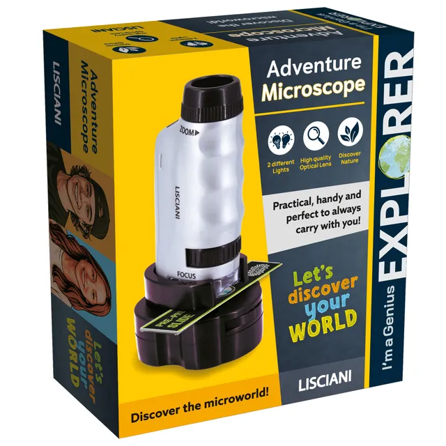 Lisciani I'm a Genius Explorer Adventure microscopio bimbi