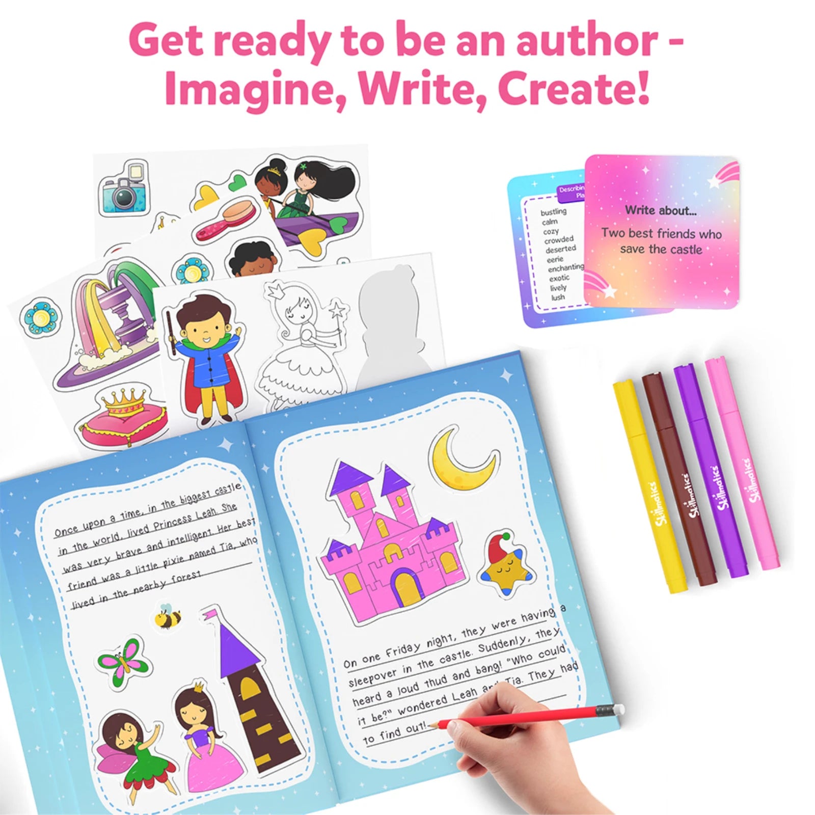 Skillmatics My Storybook Unicorns Princesses kit creativo 5-10 anni