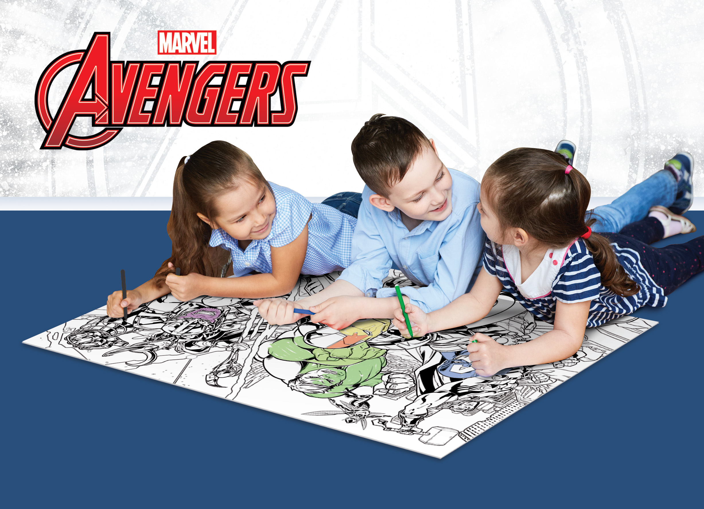 Lisciani Marvel Maxi Floor 108 Avengers puzzle bambini bifacciale