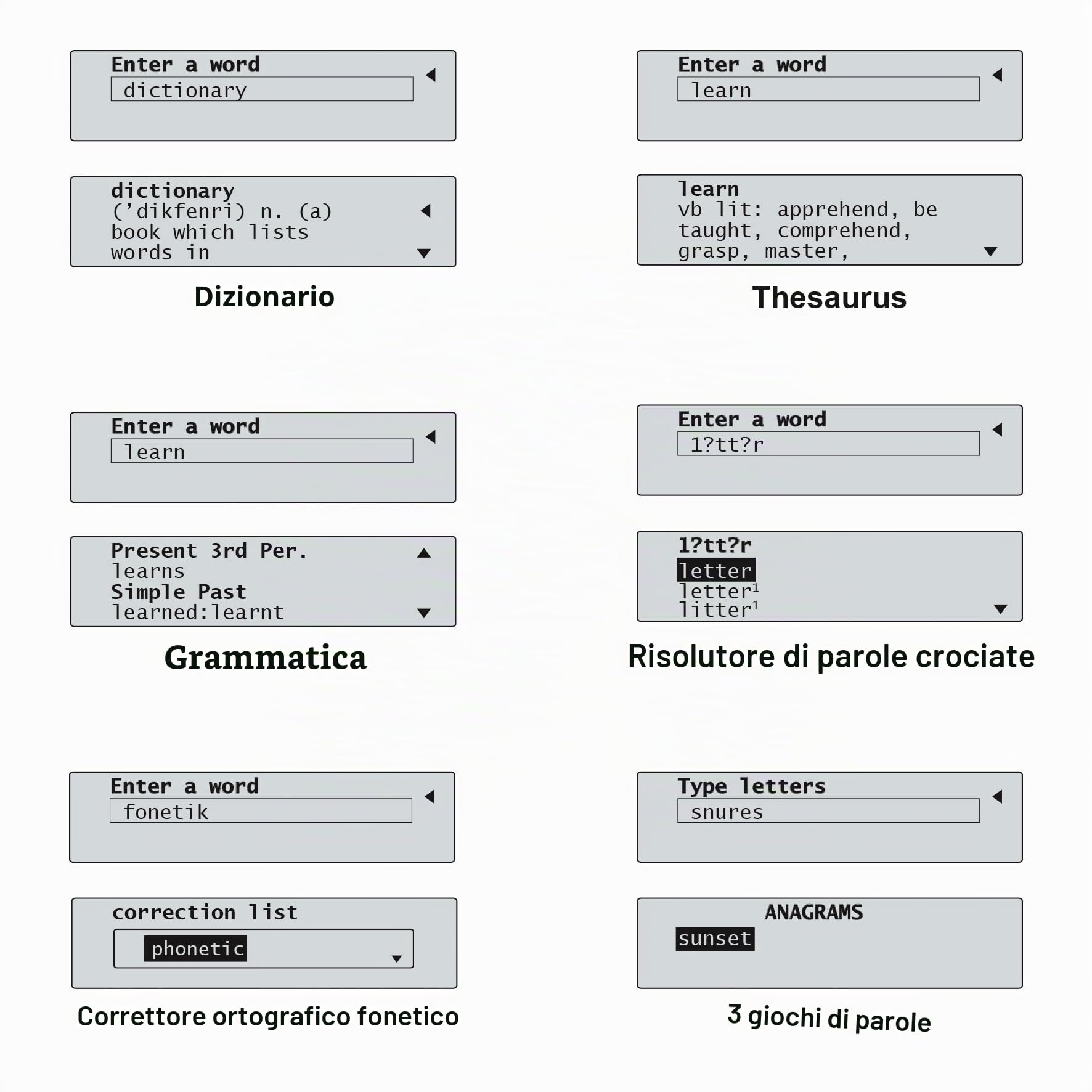 Lexibook D650EN dizionario inglese elettronico blu grigio