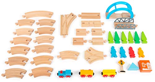 smallfoot Grande Viaggio 11491 trenino in legno 40 pezzi