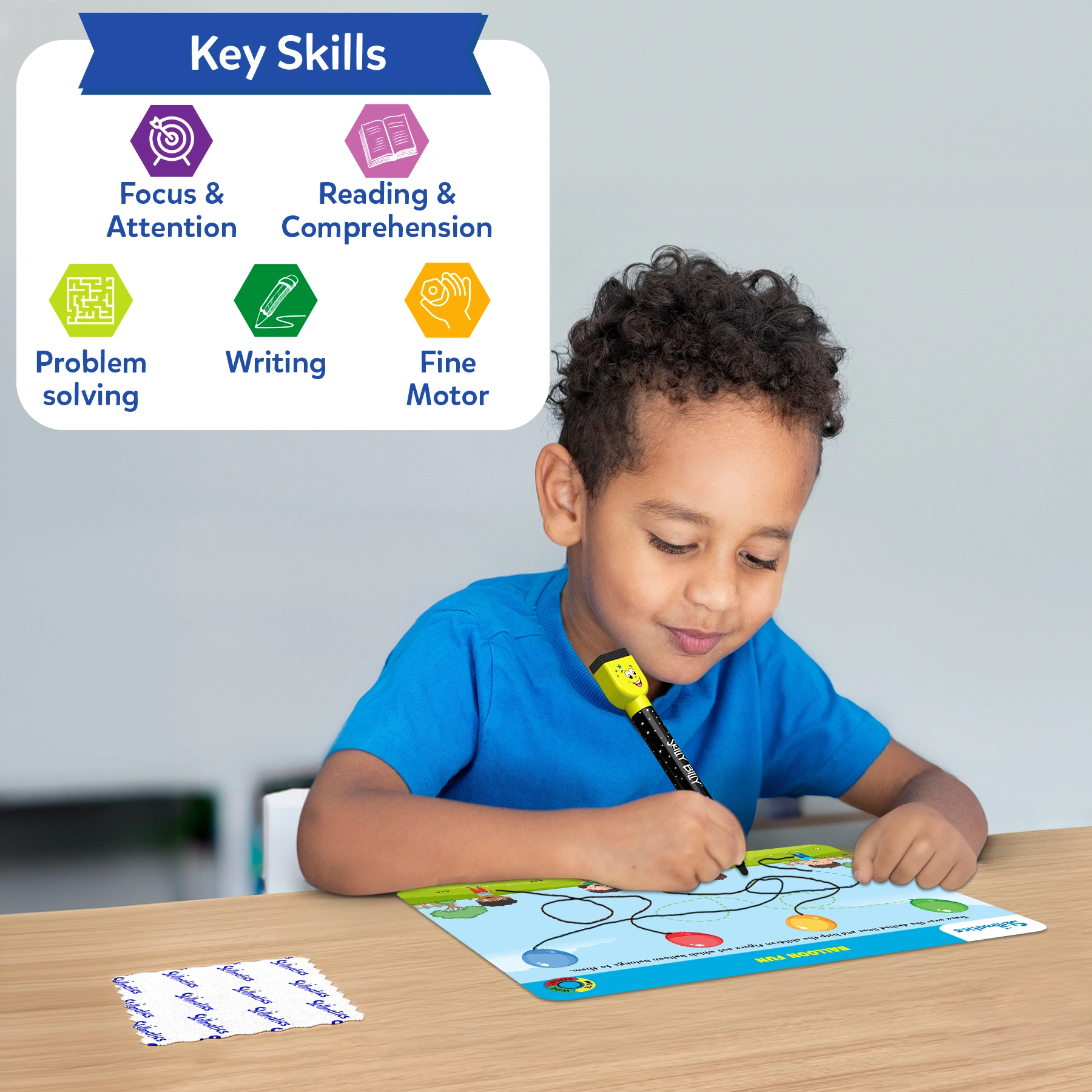 Skillmatics I Can Write tappetini attività prescolari 3-6 anni