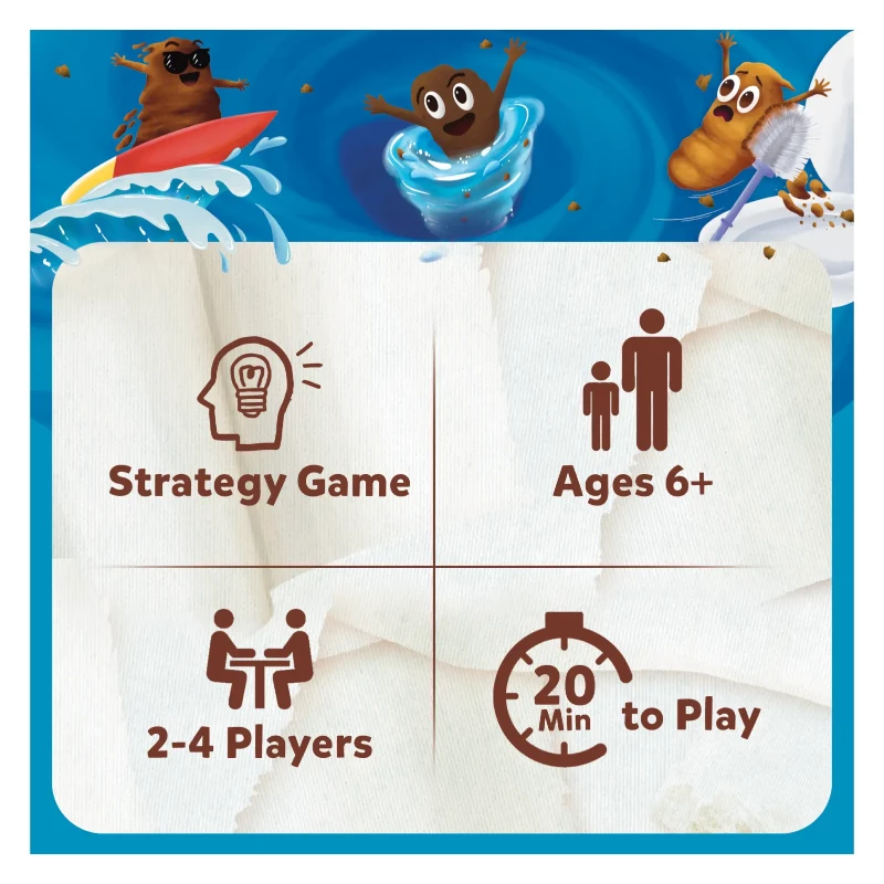 Skillmatics Poop Wars gioco di carte famiglia