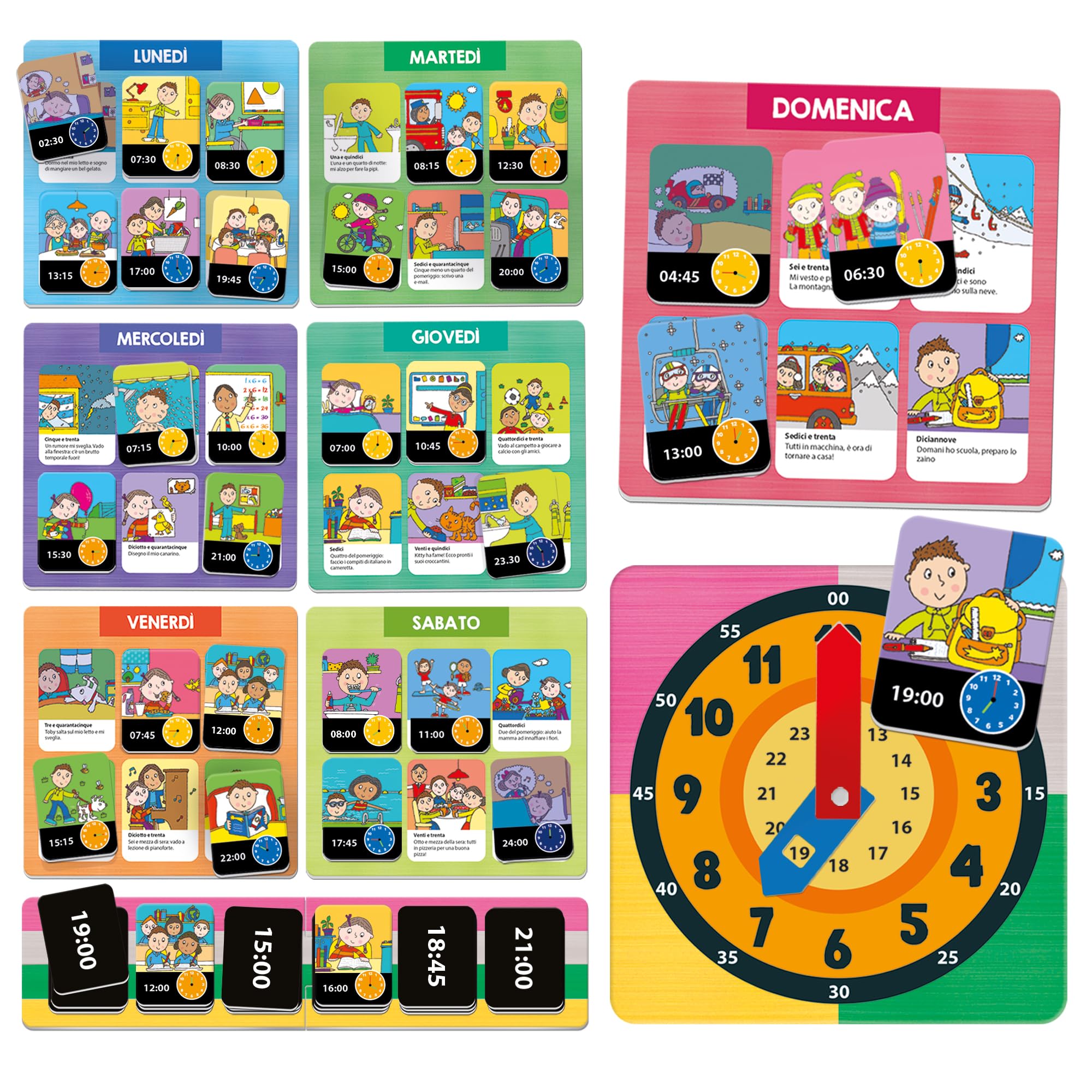 Headu Che Ora È IT57588 gioco educativo orologio 5-10 anni