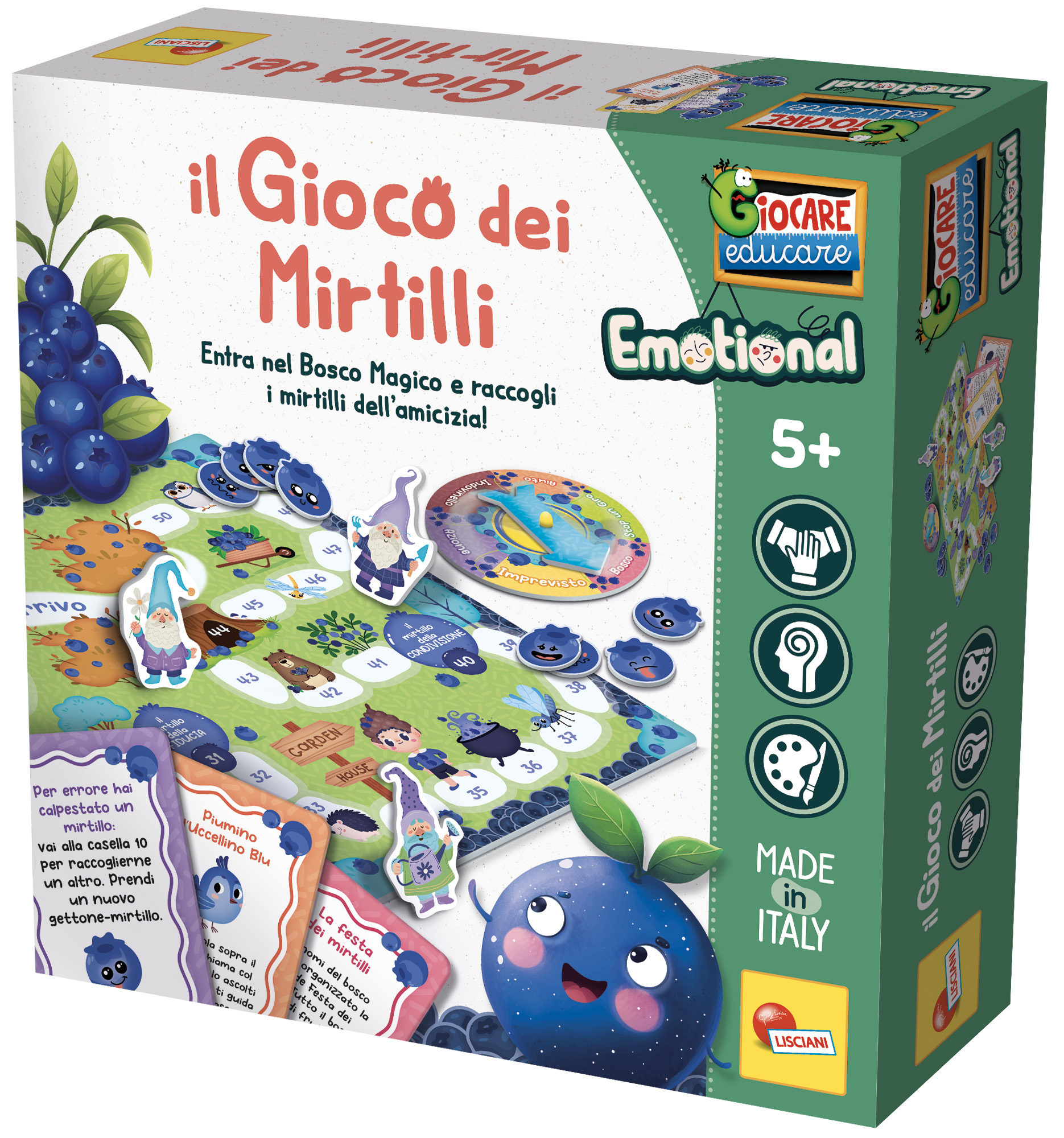 Lisciani Giocare Educare gioco Mirtilli emozioni bambini