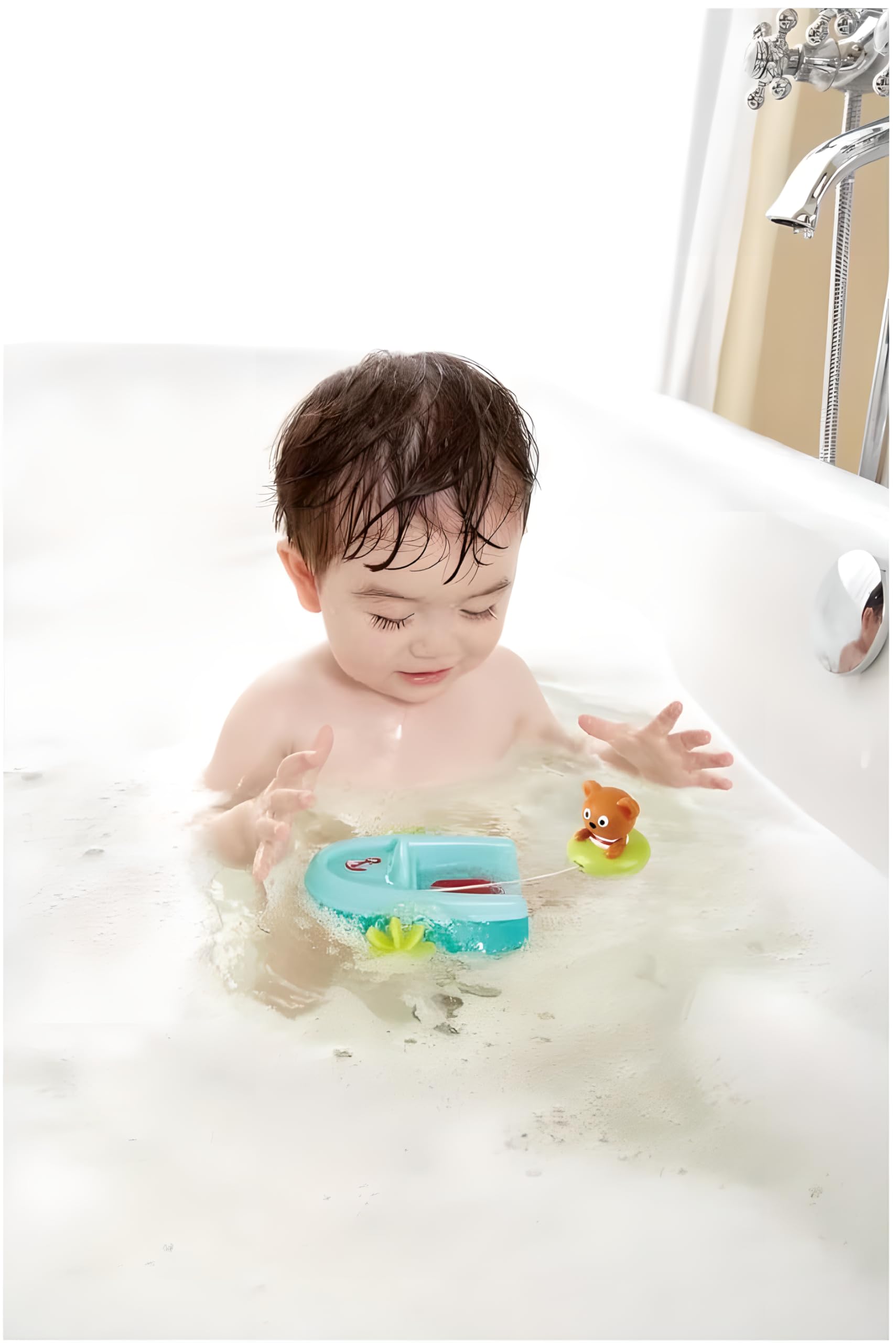 Hape E0217 barchetta bagnetto orso multicolore