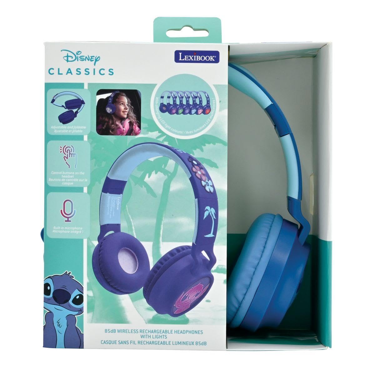 Lexibook Stitch HPBT015DLXB cuffie bambini bluetooth 85dB