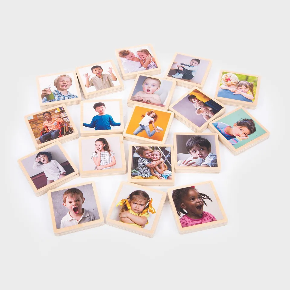 Tickit My Emotions Tiles tessere legno emozioni 18 pezzi