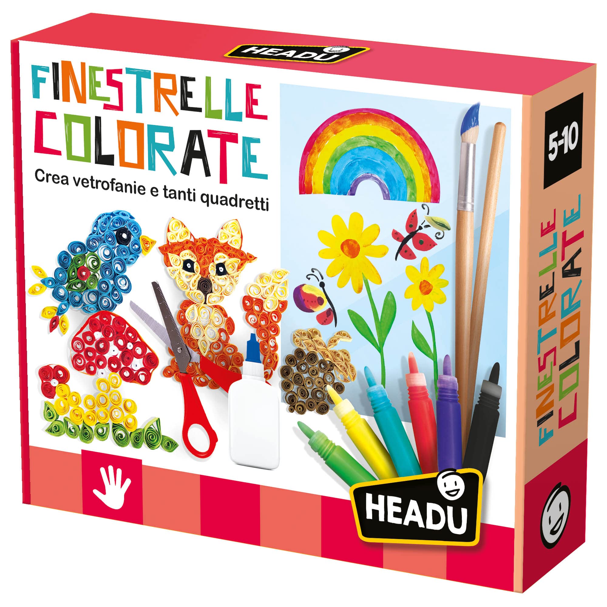 Headu IT53764 Finestrelle Colorate gioco creativo 5-10 anni