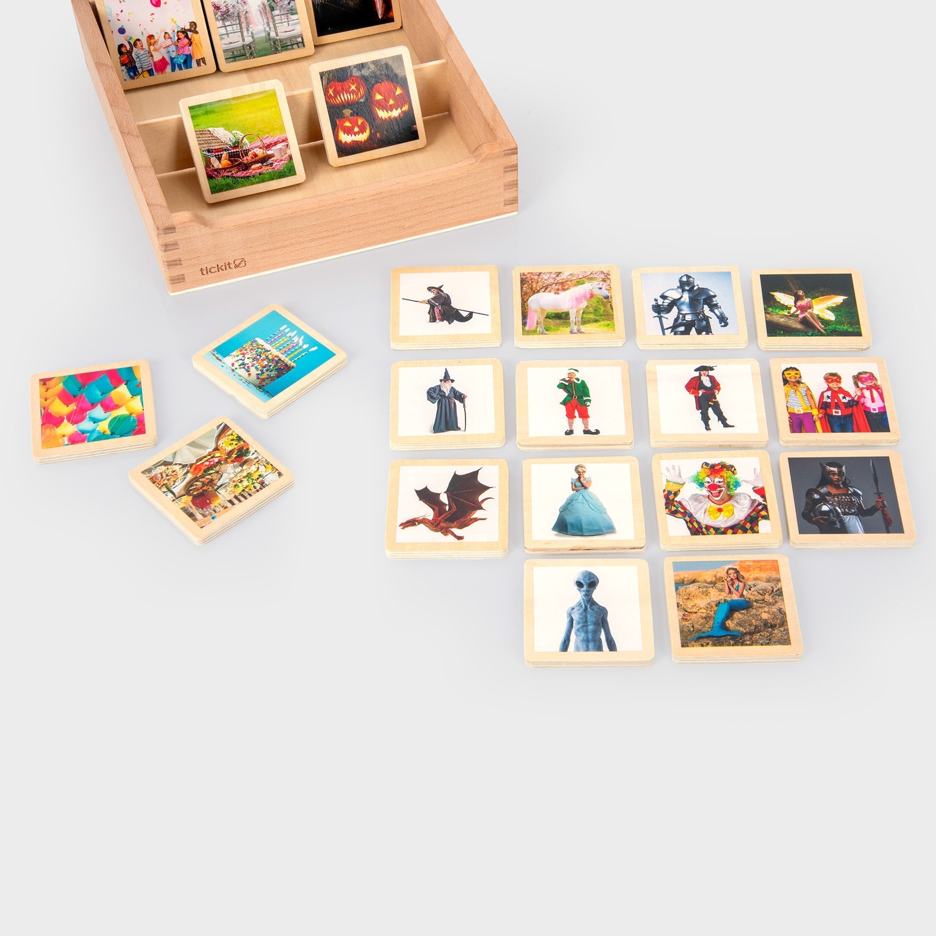 Tickit Story Tiles tessere in legno 90 pz per racconti