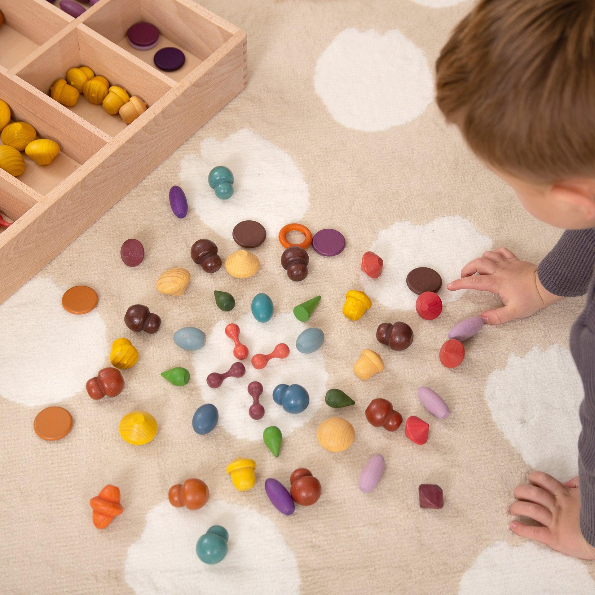 Tickit Wooden Treasures Starter Set tesori legno colori