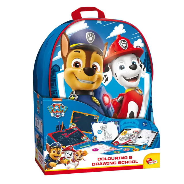Lisciani Paw Patrol Drawing School zaino kit disegno bimbi