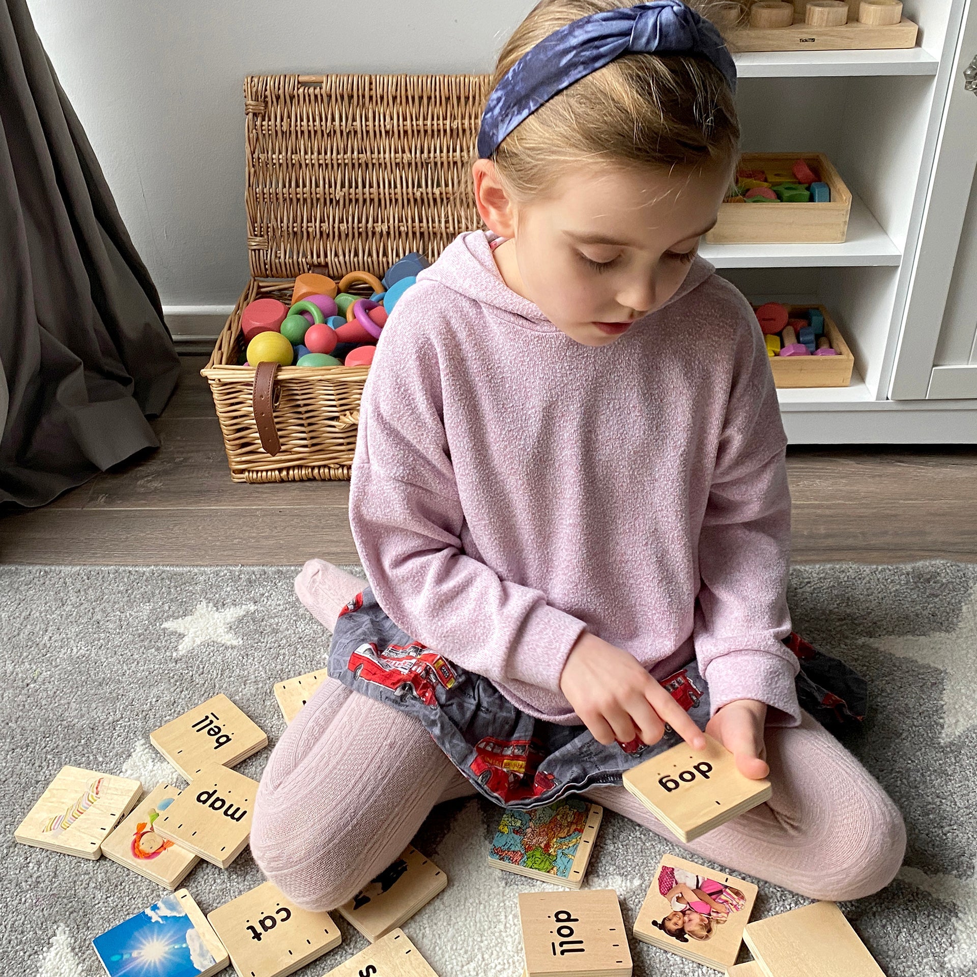 Tickit Holly's Phonics blocchi 40 pezzi legno fonetica