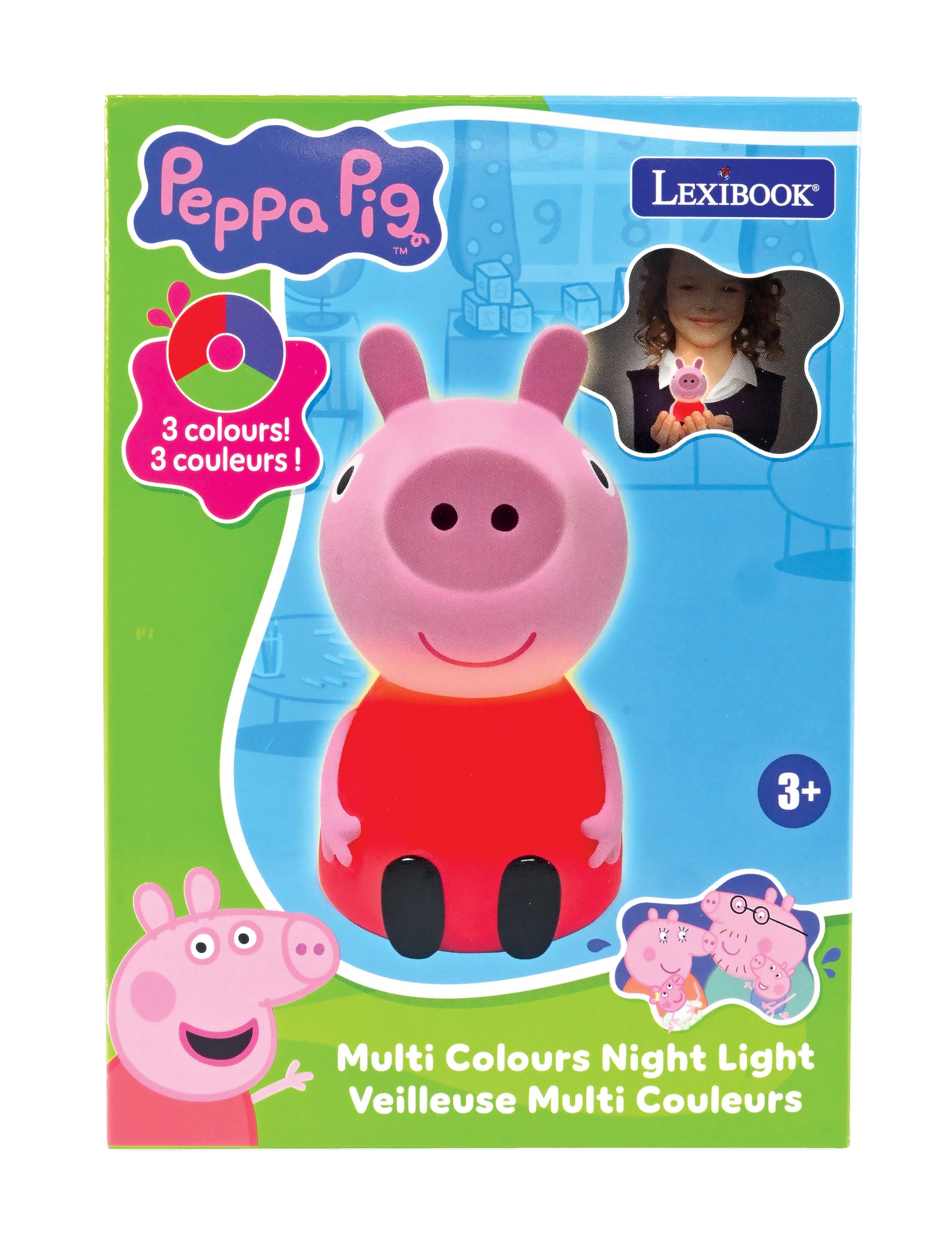 Lexibook Peppa Pig lampada notturna LED NLJ01PP rosa